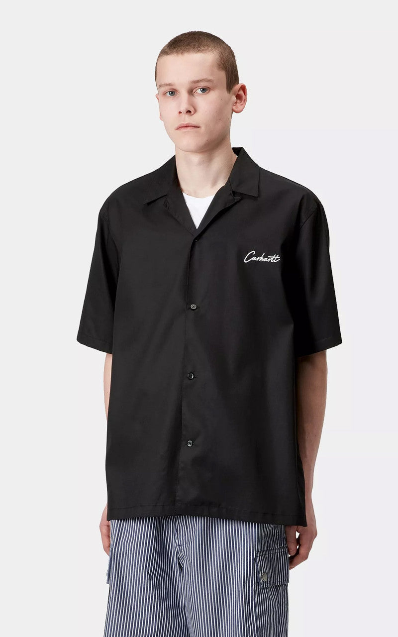 Carhartt WIP S/S Delray Shirt Black/White