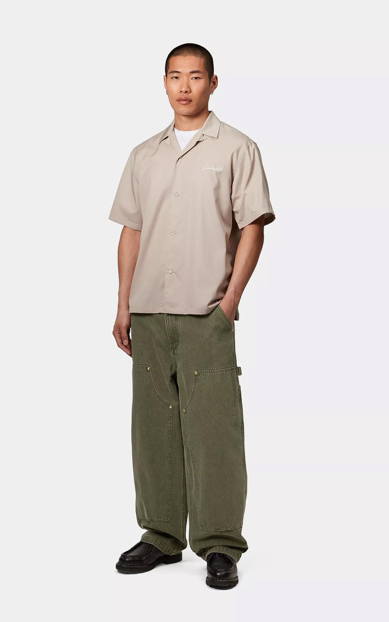Carhartt WIP S/S Delray Shirt Fleur de Sel/White