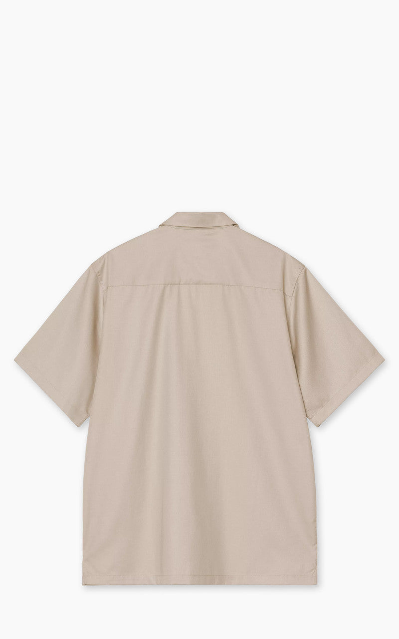 Carhartt WIP S/S Delray Shirt Fleur de Sel/White