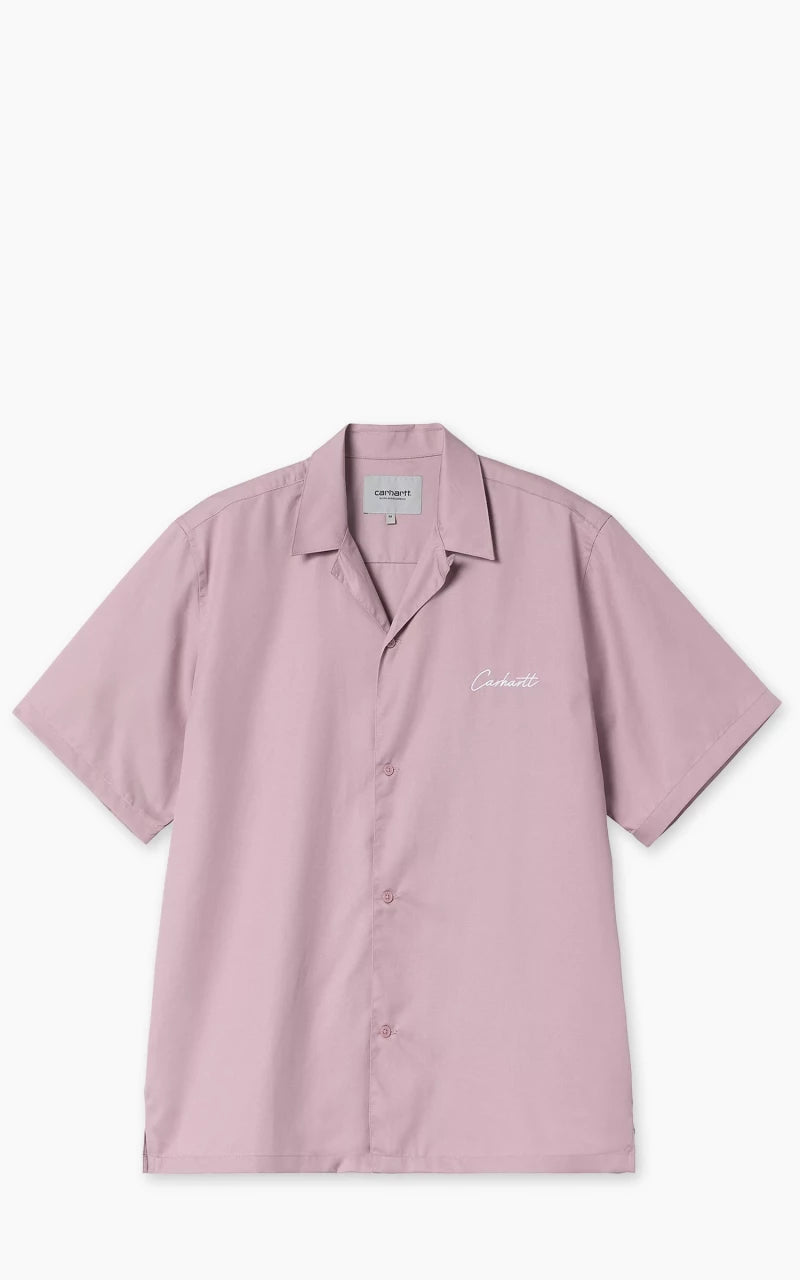 Carhartt WIP S/S Delray Shirt Hortensia/White