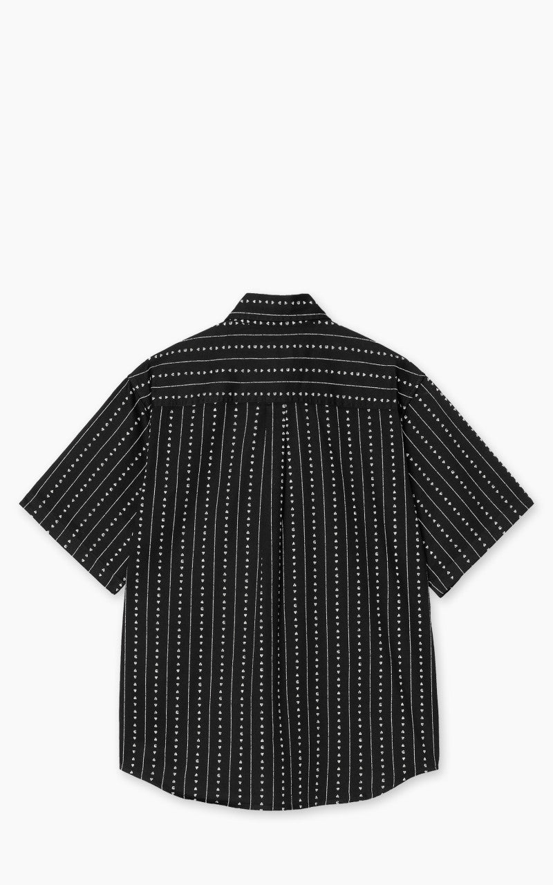 Carhartt WIP S/S Drewe Shirt Heart C Pinstripe Black/Natural
