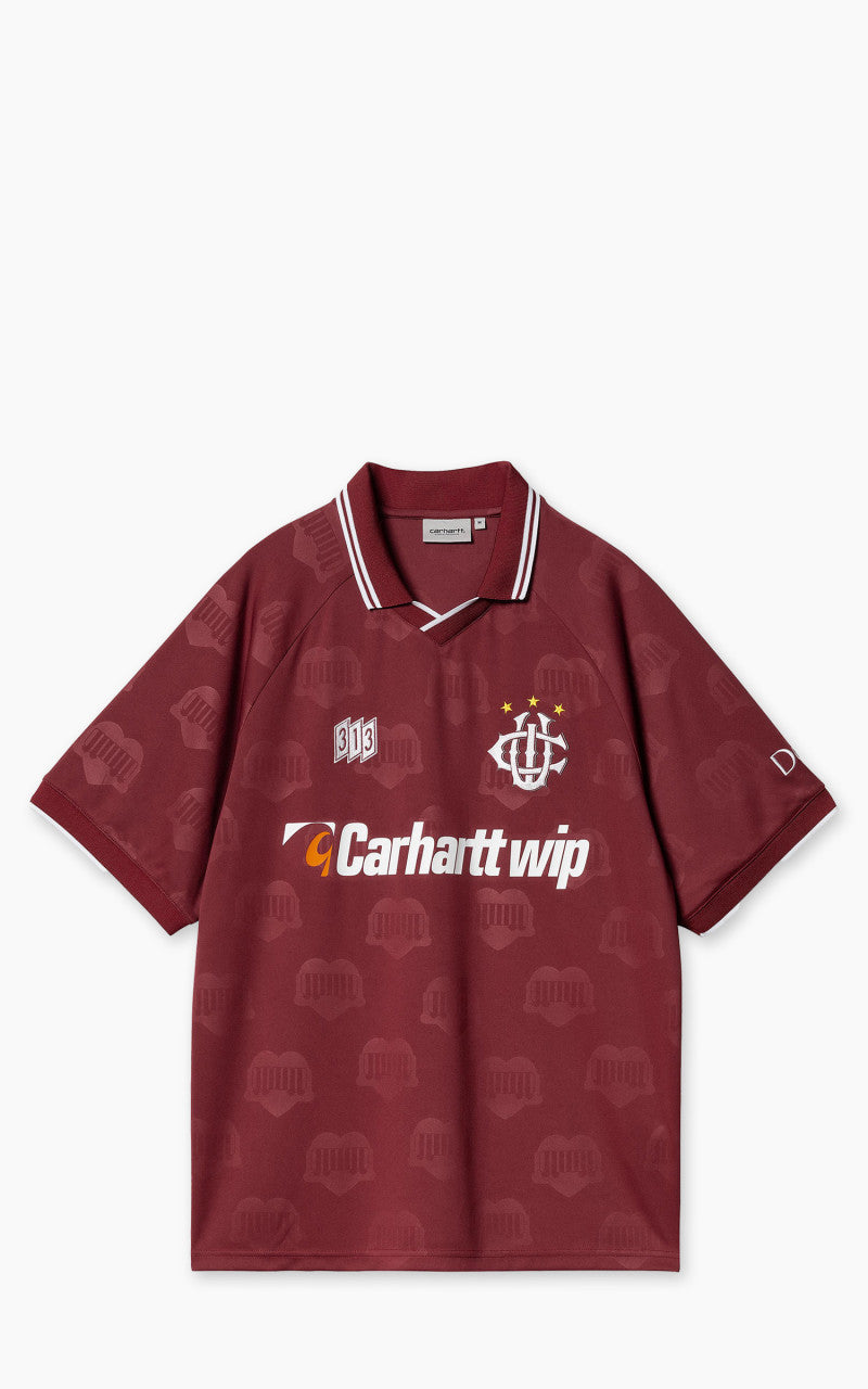 Carhartt WIP S/S Hartt's Football T-Shirt Heart Train Jacquard/Mulberry