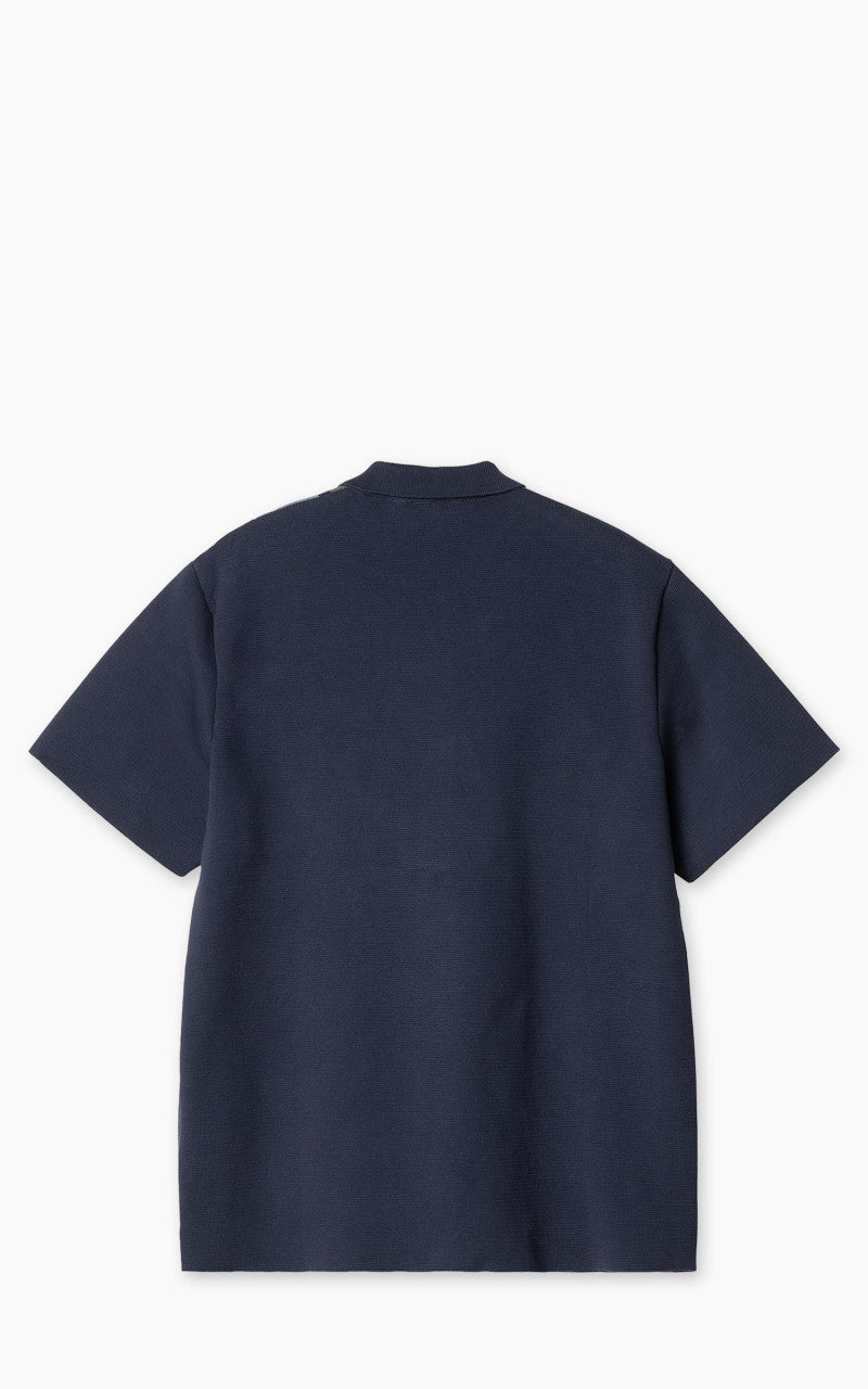 Carhartt WIP S/S Memory Knit Shirt Percy Stripe/Ink