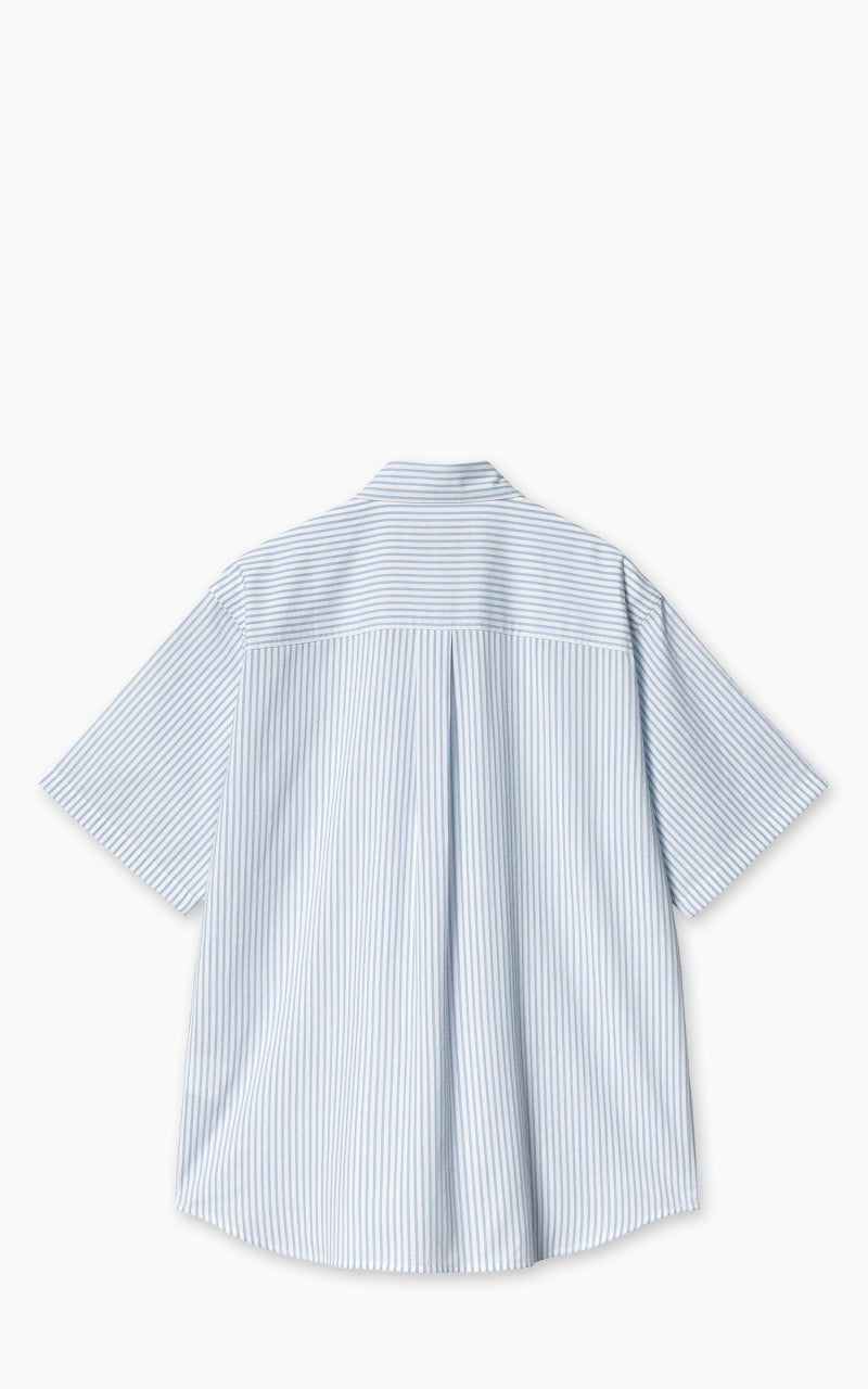 Carhartt WIP S/S Phelps Shirt Phelps Stripe Bluebird