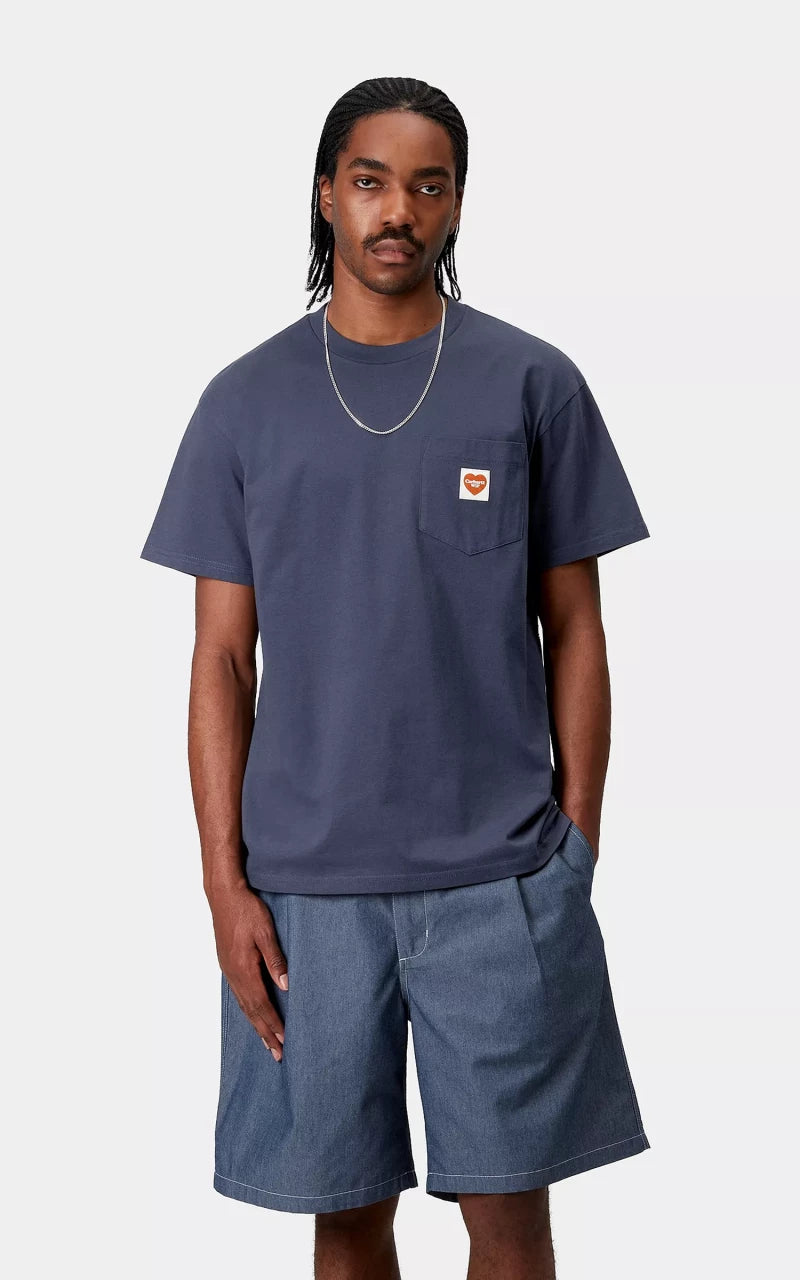 Carhartt WIP S/S Pocket Heart T-Shirt Blue