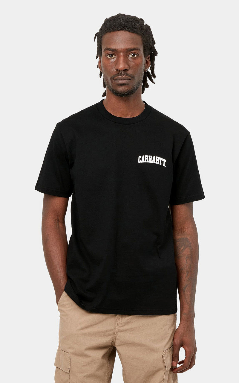 Carhartt WIP S/S University Script T-Shirt Black/White