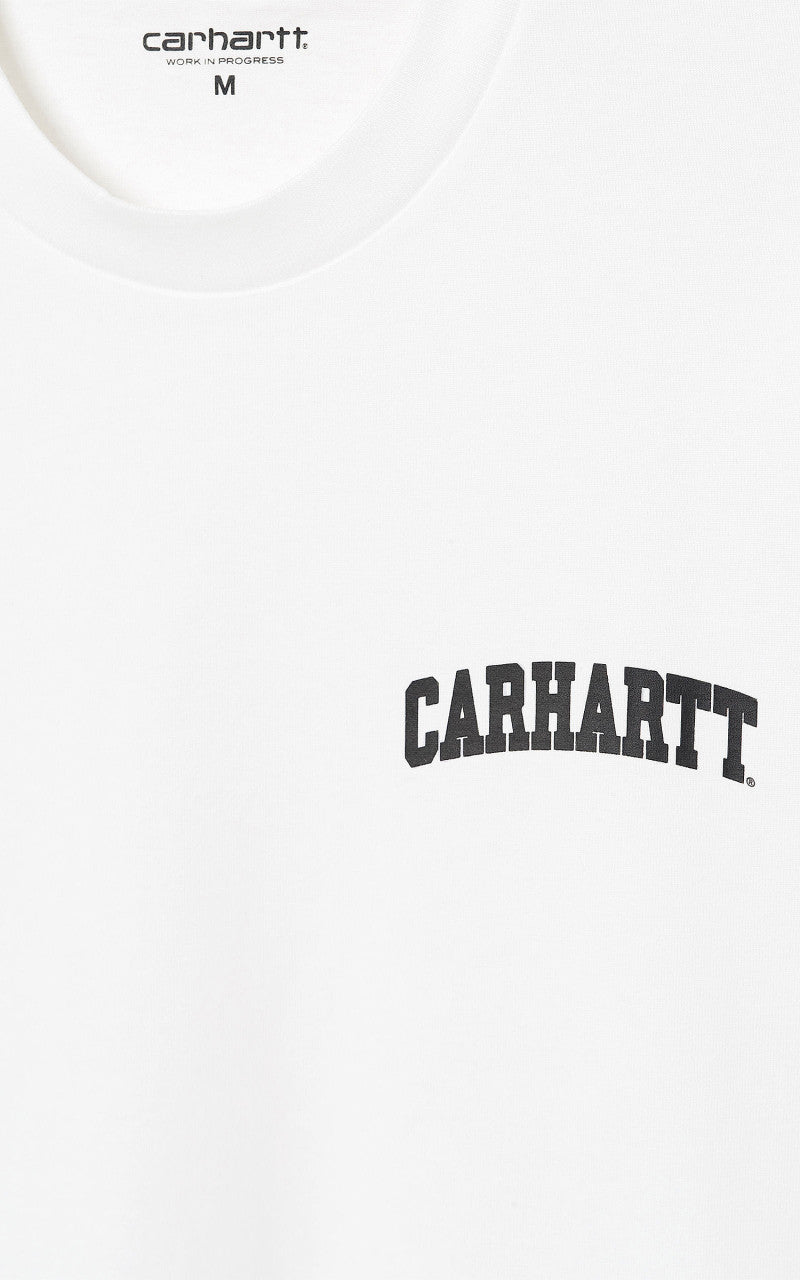 Carhartt WIP S/S University Script T-Shirt White/Black