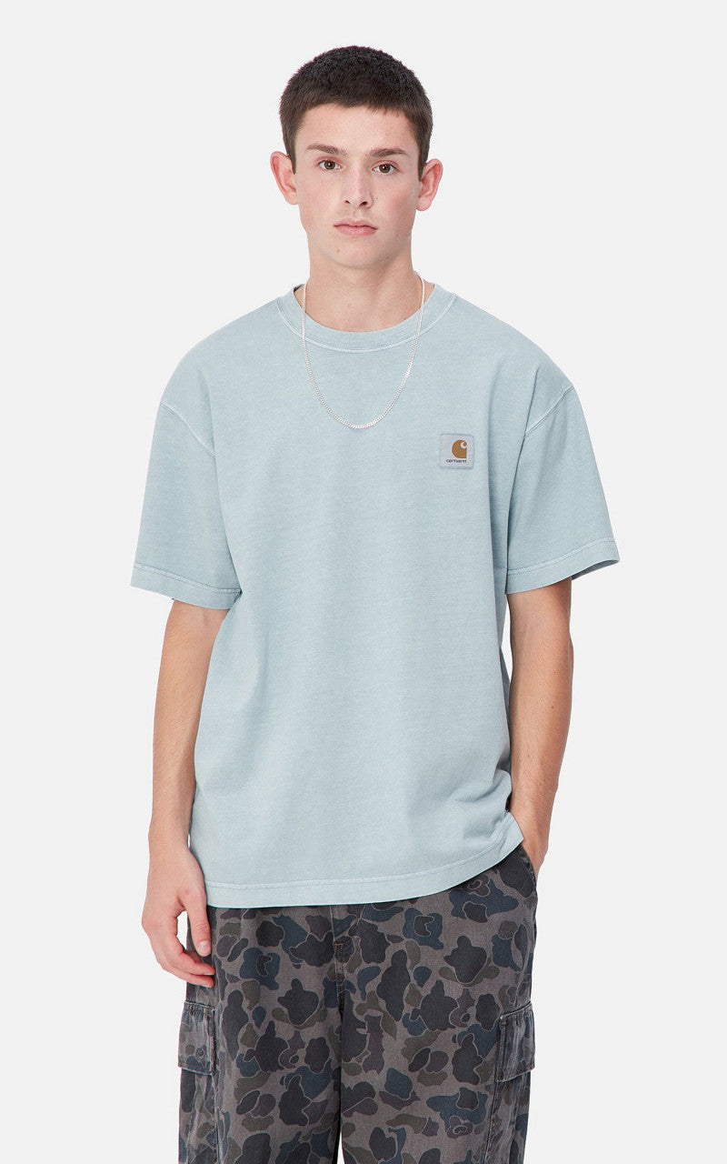 Carhartt WIP S/S Vista T-Shirt Garment Dyed Dusty Ice