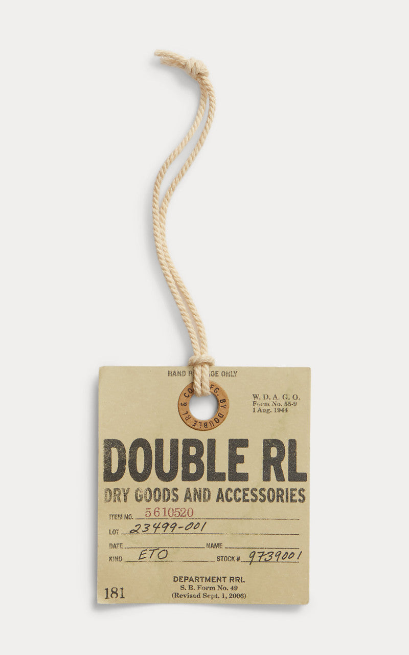 RRL Tumbled Leather Belt Brown