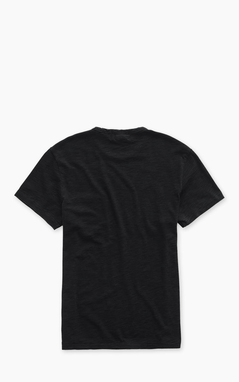 RRL Indigo Jersey Pocket T-Shirt Black Indigo