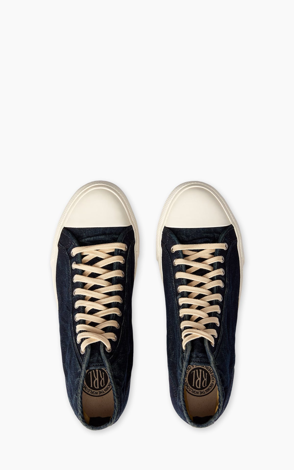 RRL Mayport Indigo Canvas Trainer Indigo