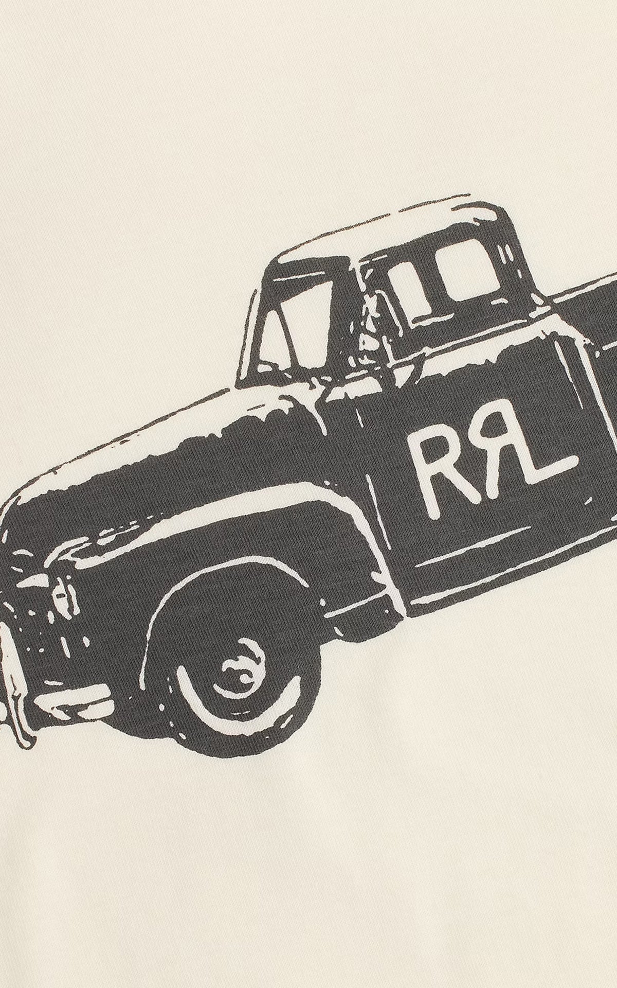 RRL RRL Truck T-Shirt Paper White