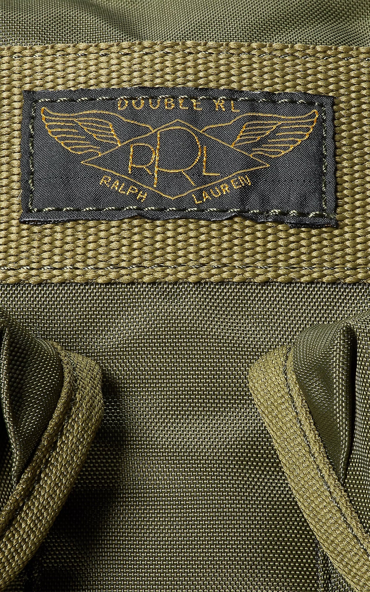 RRL Nylon Utility Messenger Bag Olive Drab