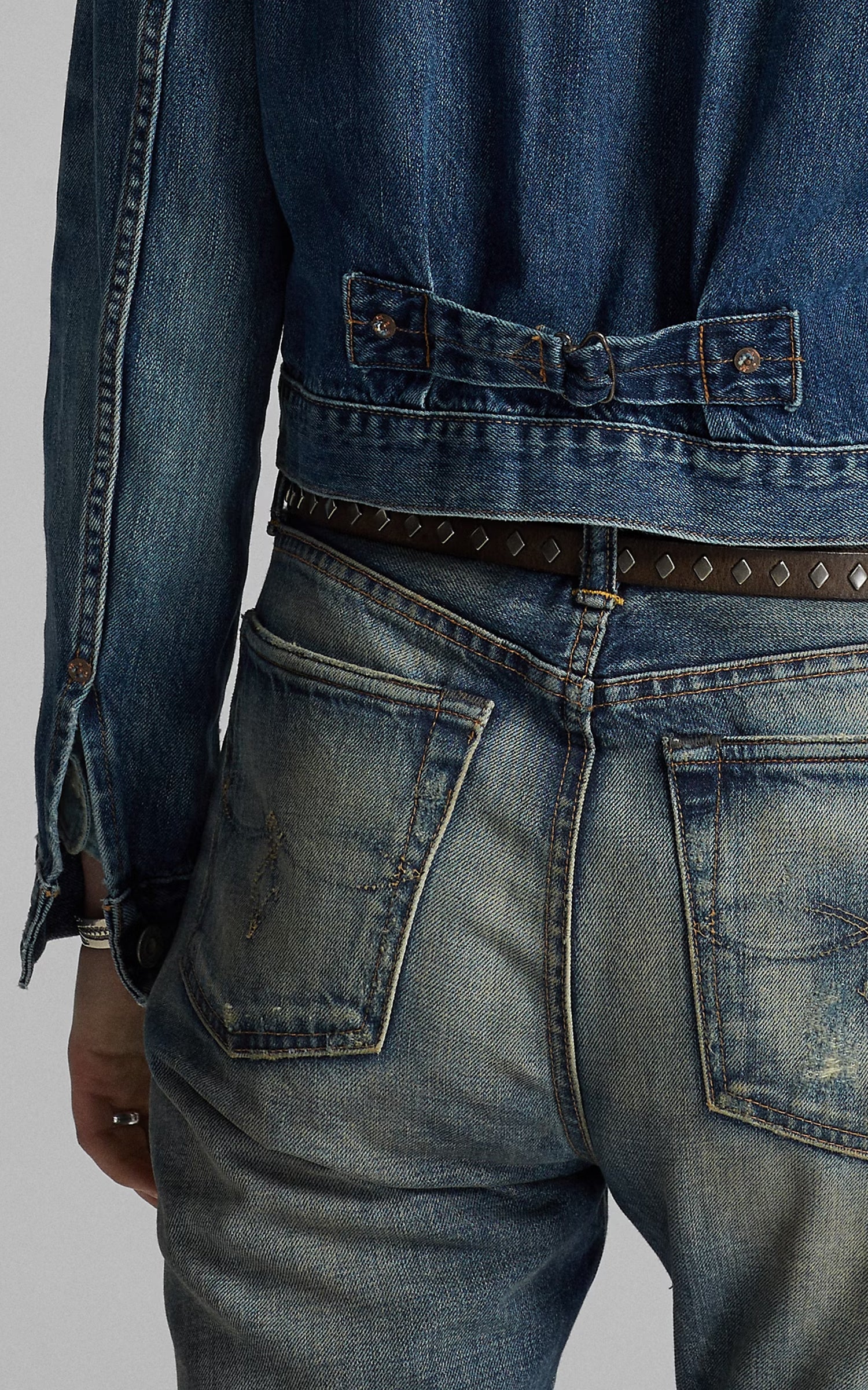 RRL Cropped Denim Jacket Kenney Wash