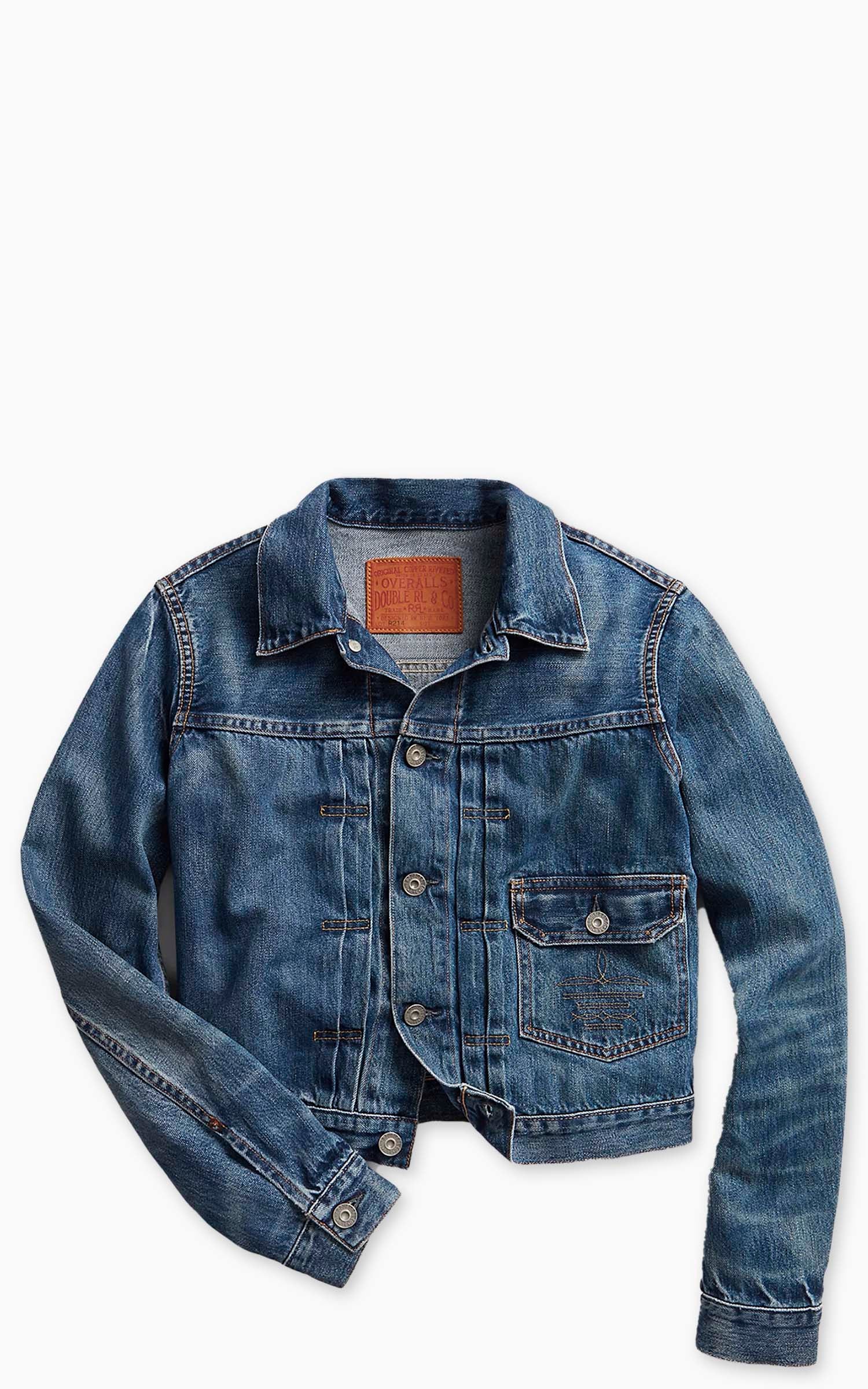 RRL Cropped Denim Jacket Kenney Wash