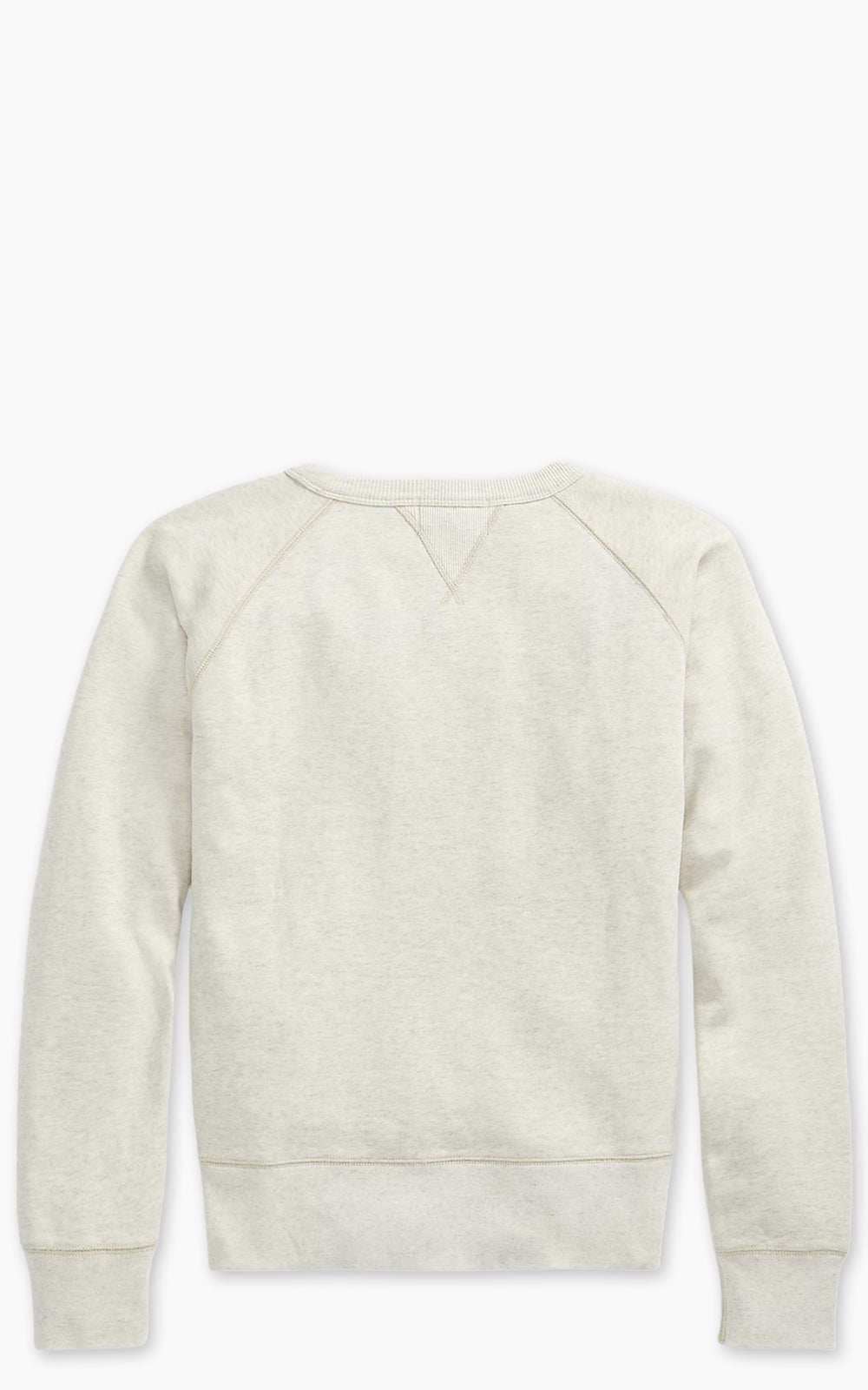 RRL Logo Fleece Pullover Oatmeal Heather