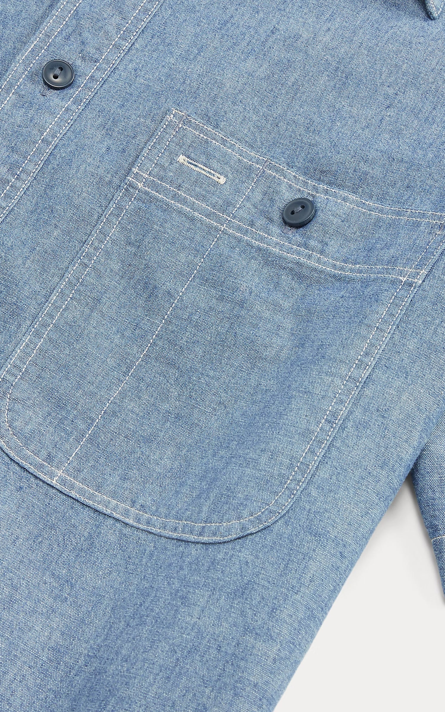 RRL Indigo Chambray Workshirt Indigo