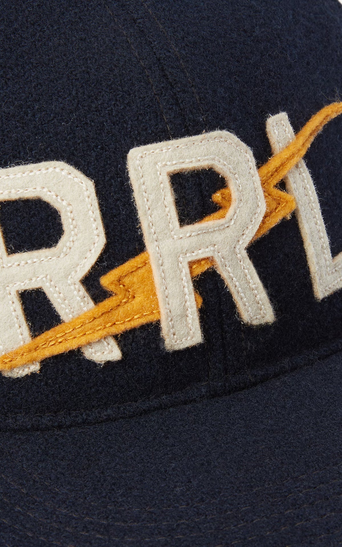 RRL Appliqued Wool-Blend Felt Ball Cap Navy