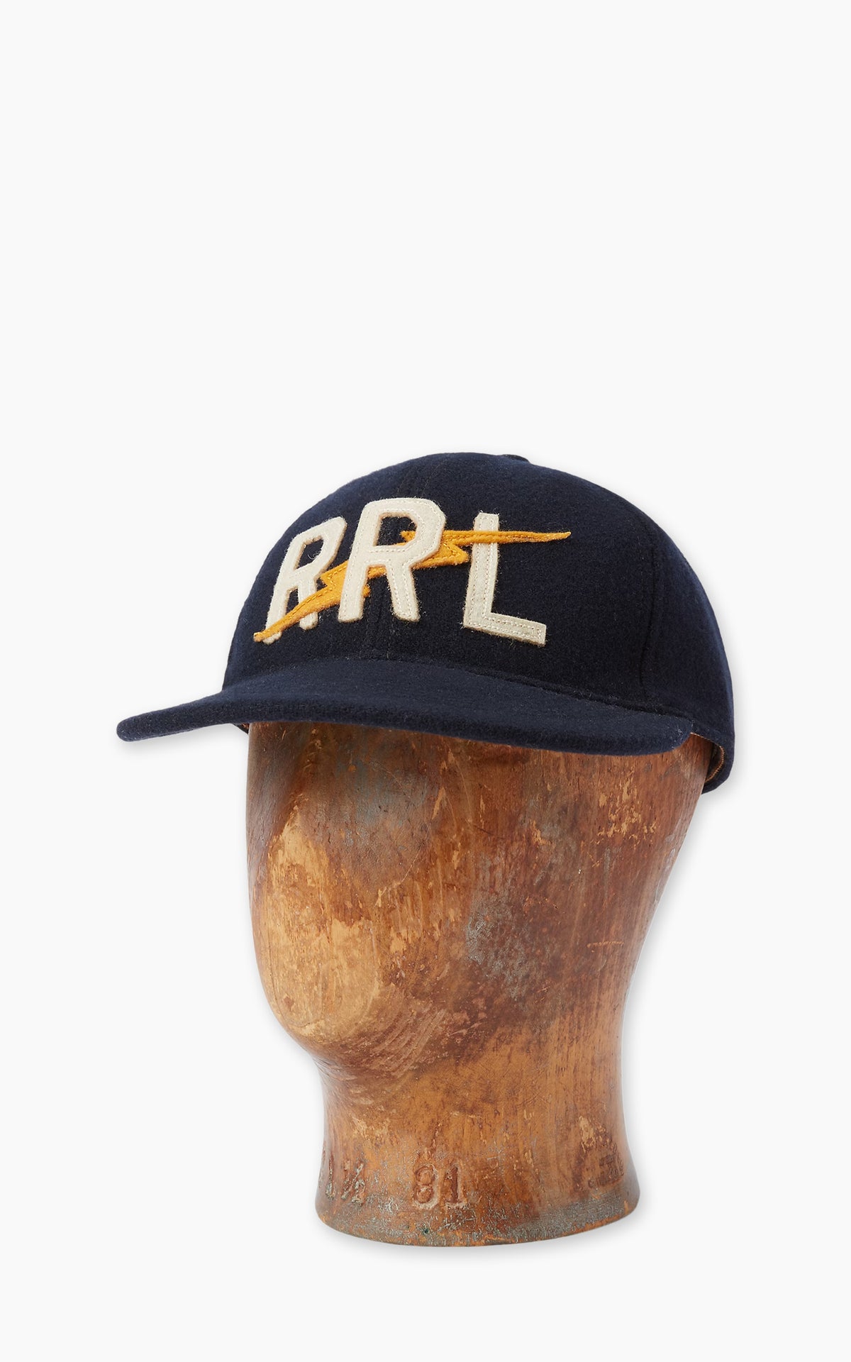RRL Appliqued Wool-Blend Felt Ball Cap Navy