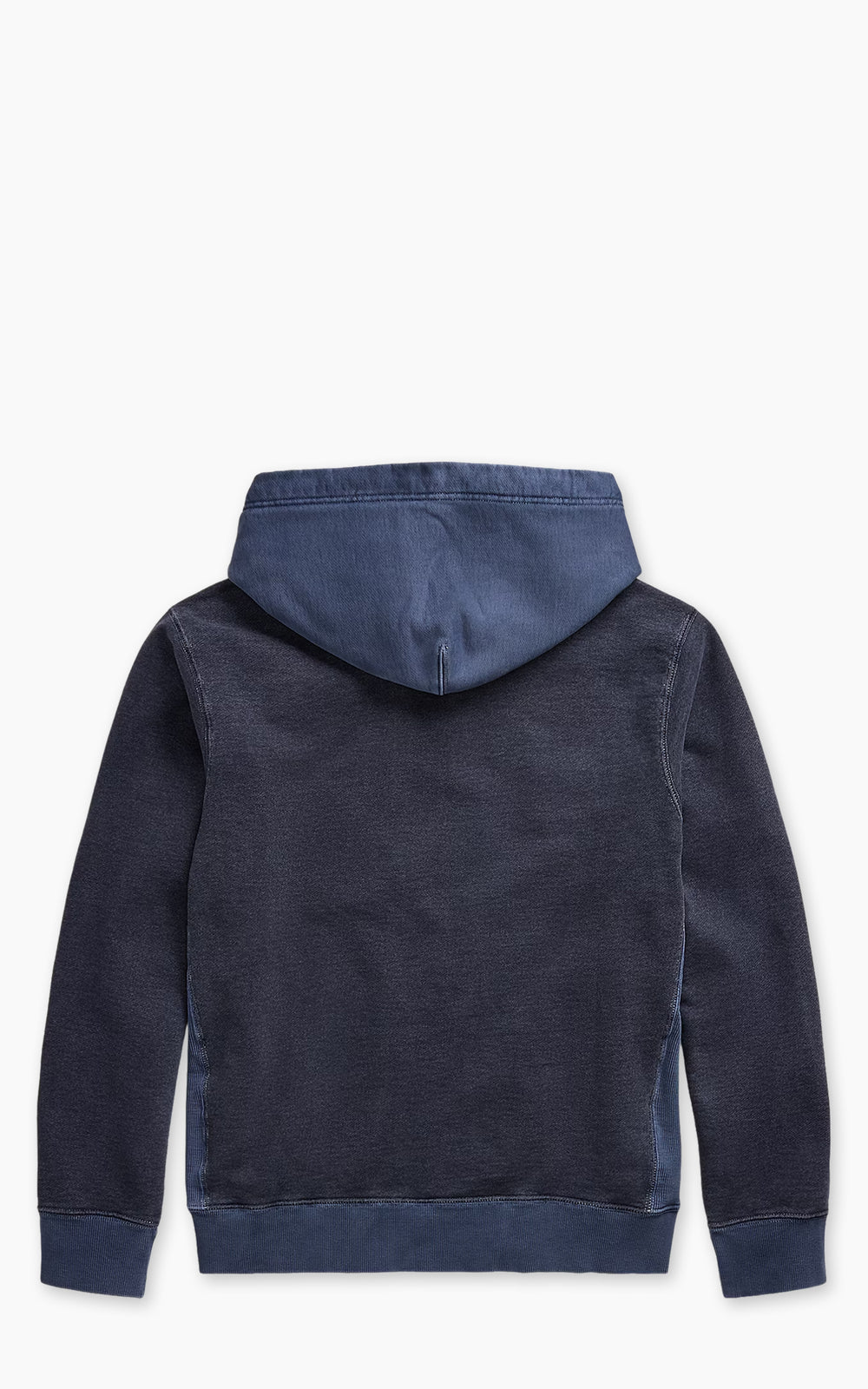 RRL French Terry Hoodie Navy Multi
