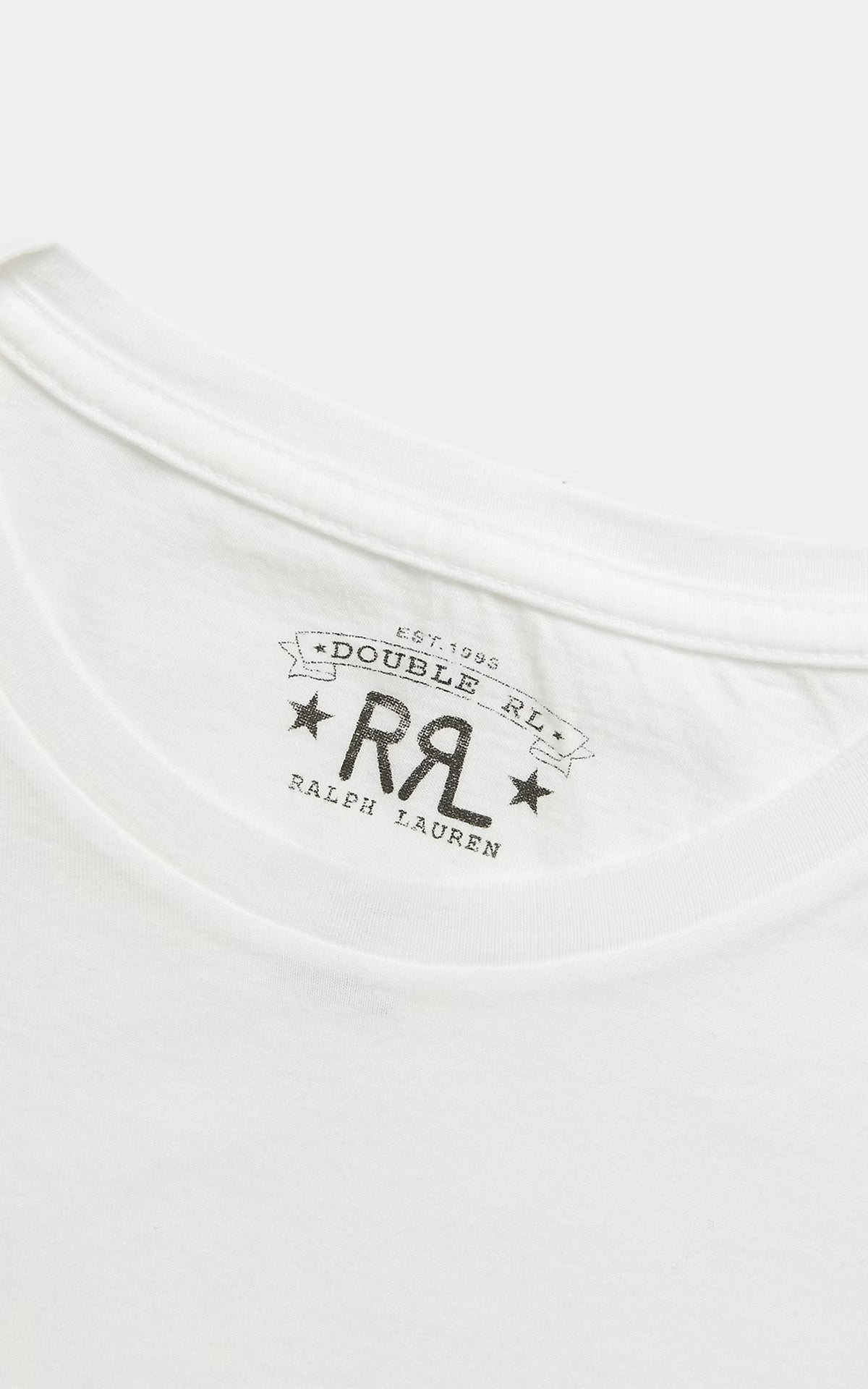 RRL Jersey Crewneck T-Shirt White