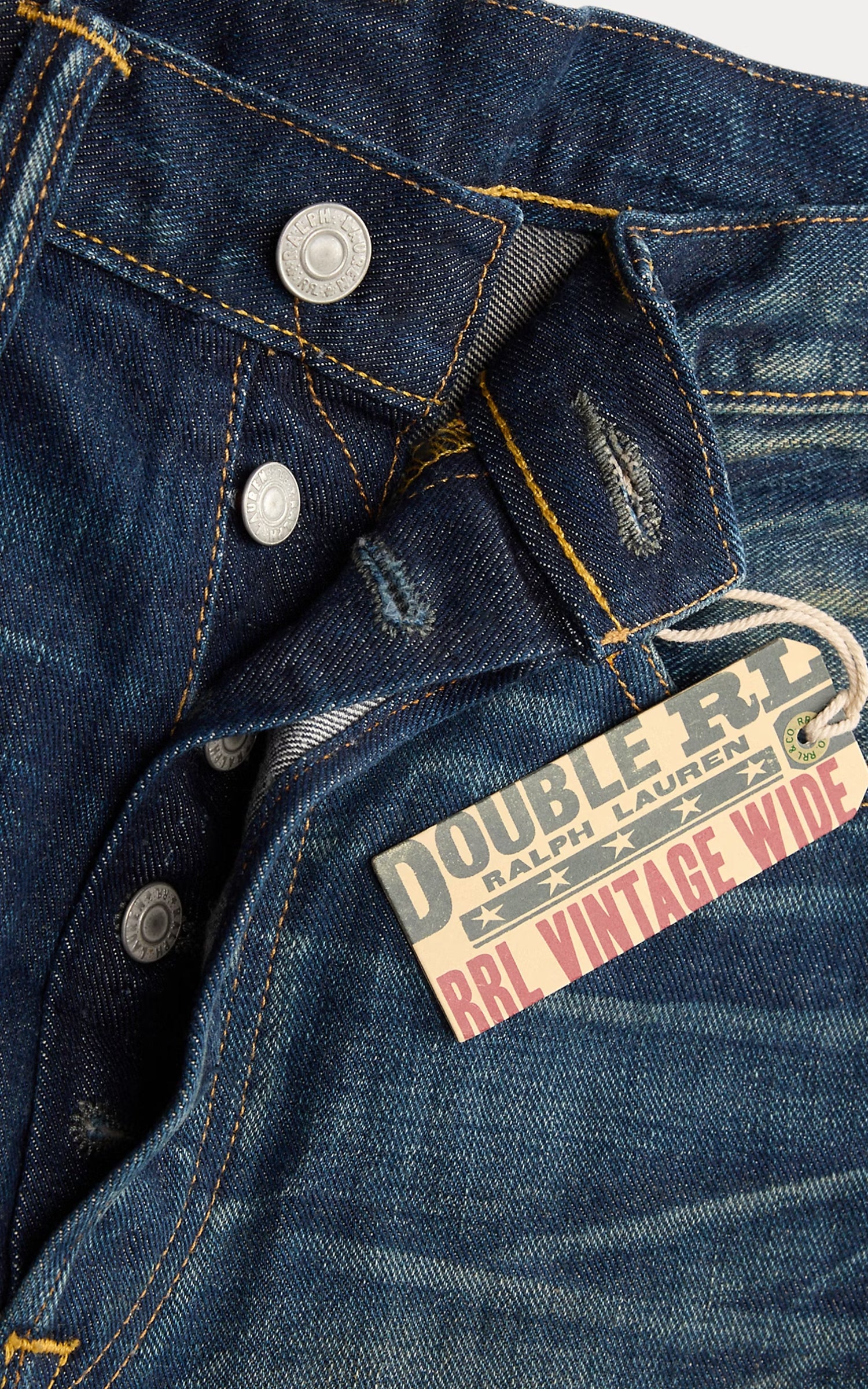 RRL Vintage Wide Fit Distressed Kenley Jean Kenley Wash