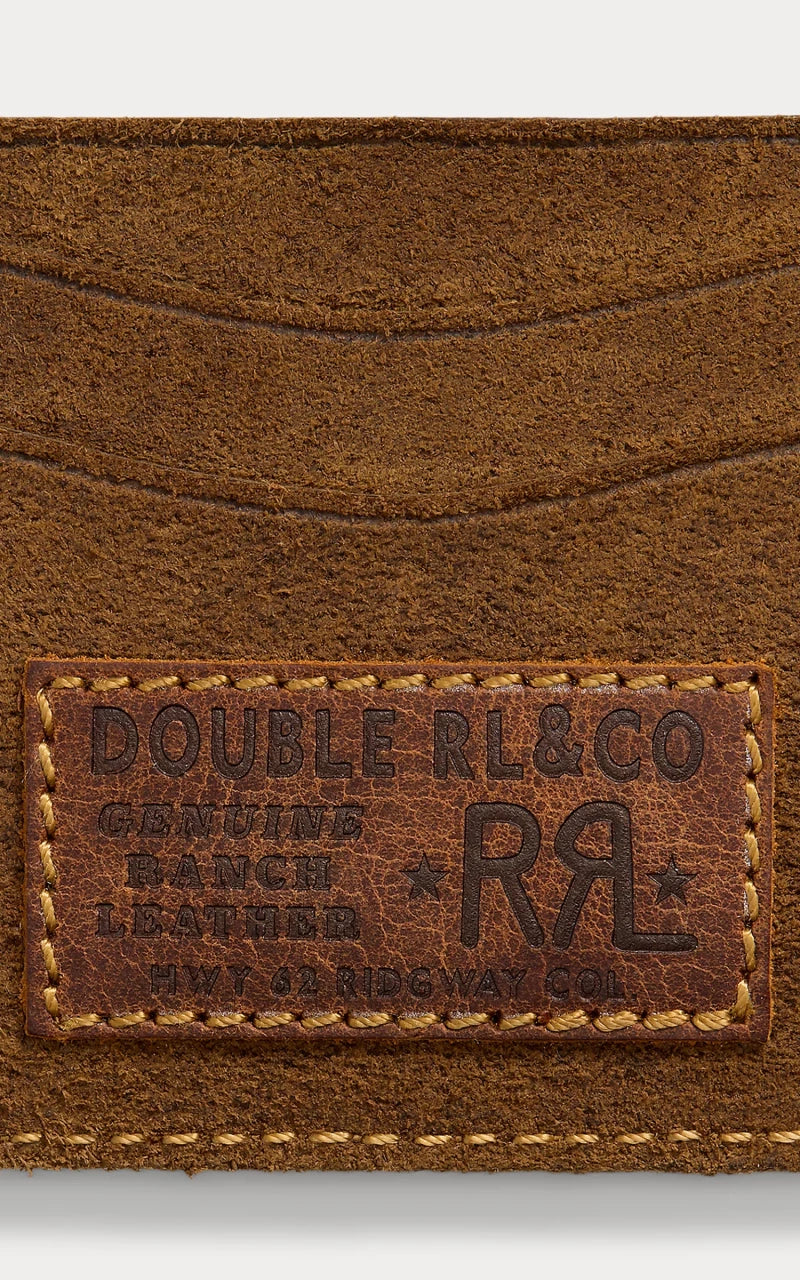 RRL Limited-Edition Suede Card Holder Pale Russet