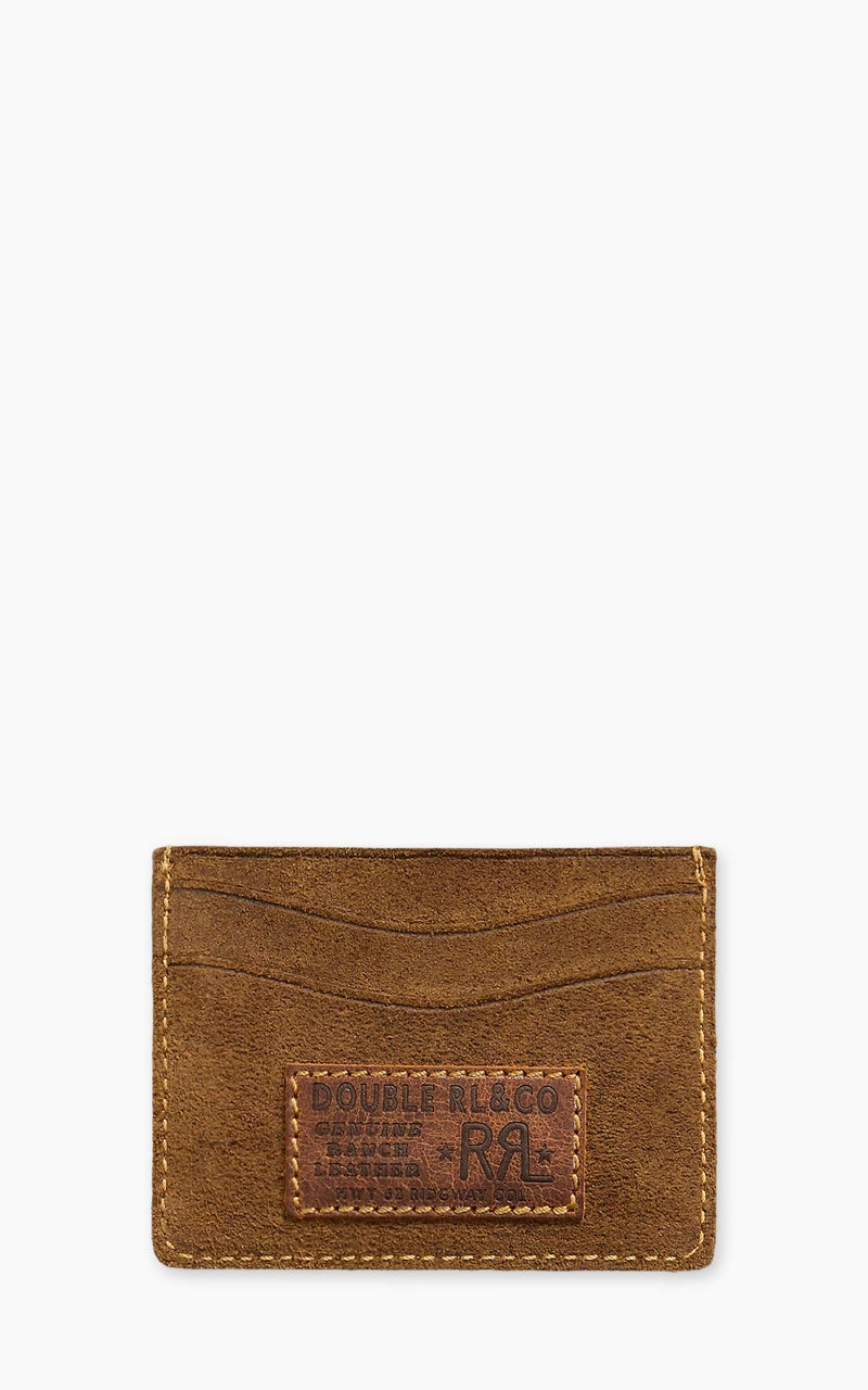 RRL Limited-Edition Suede Card Holder Pale Russet