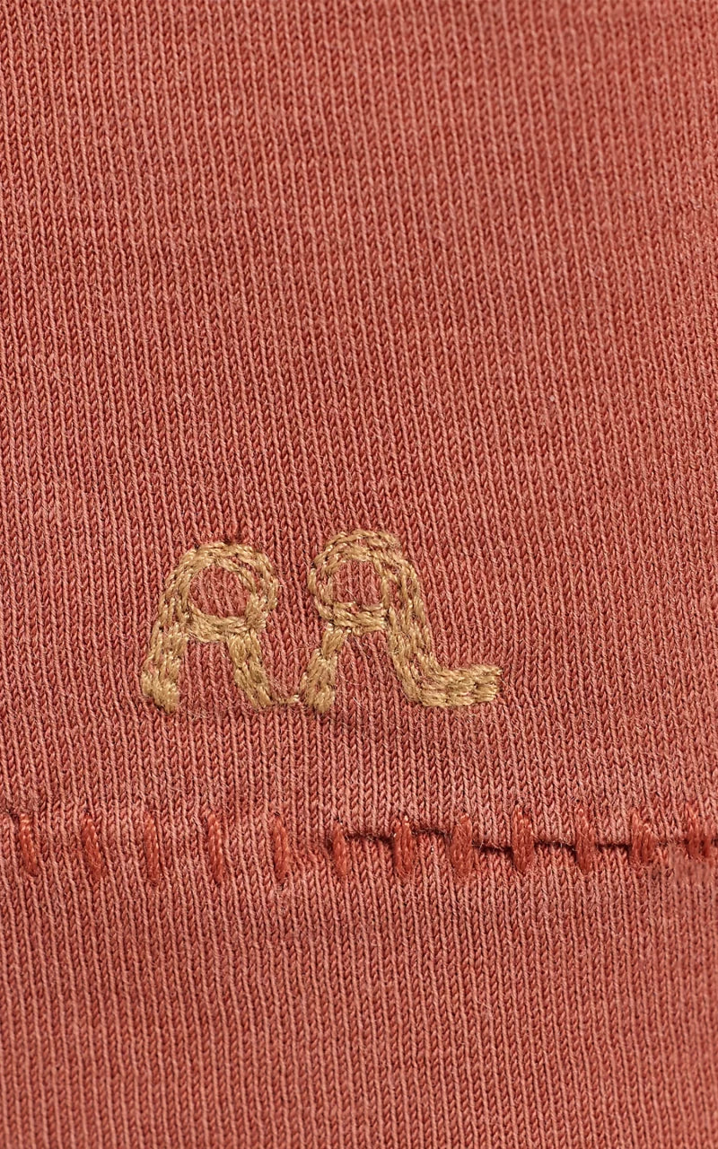 RRL Garment-Dyed Crewneck T-Shirt Red