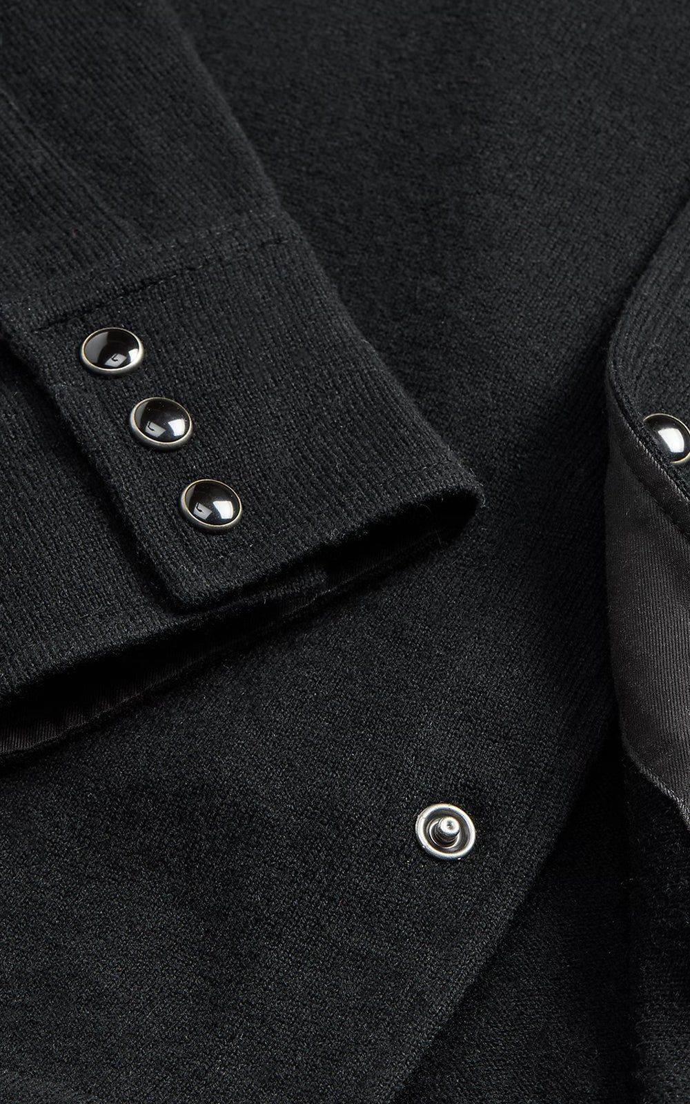 RRL Wool-Cashmere Western Shirt Jumper Black