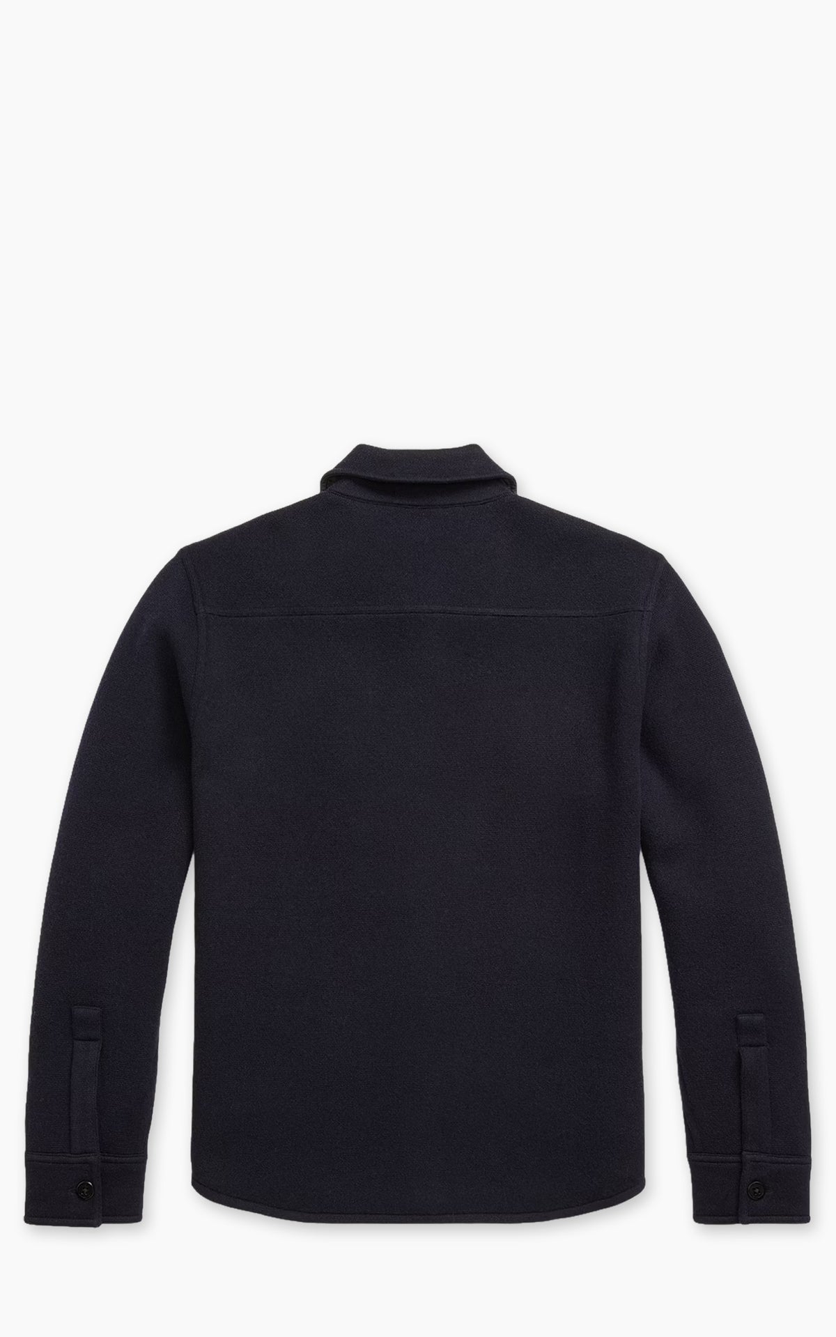 RRL Birdseye Jacquard Wool Workshirt Jumper Navy