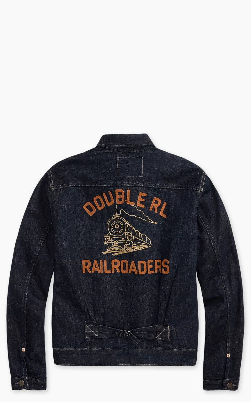 RRL Limited-Edition Embroidered Denim Jacket Rinse