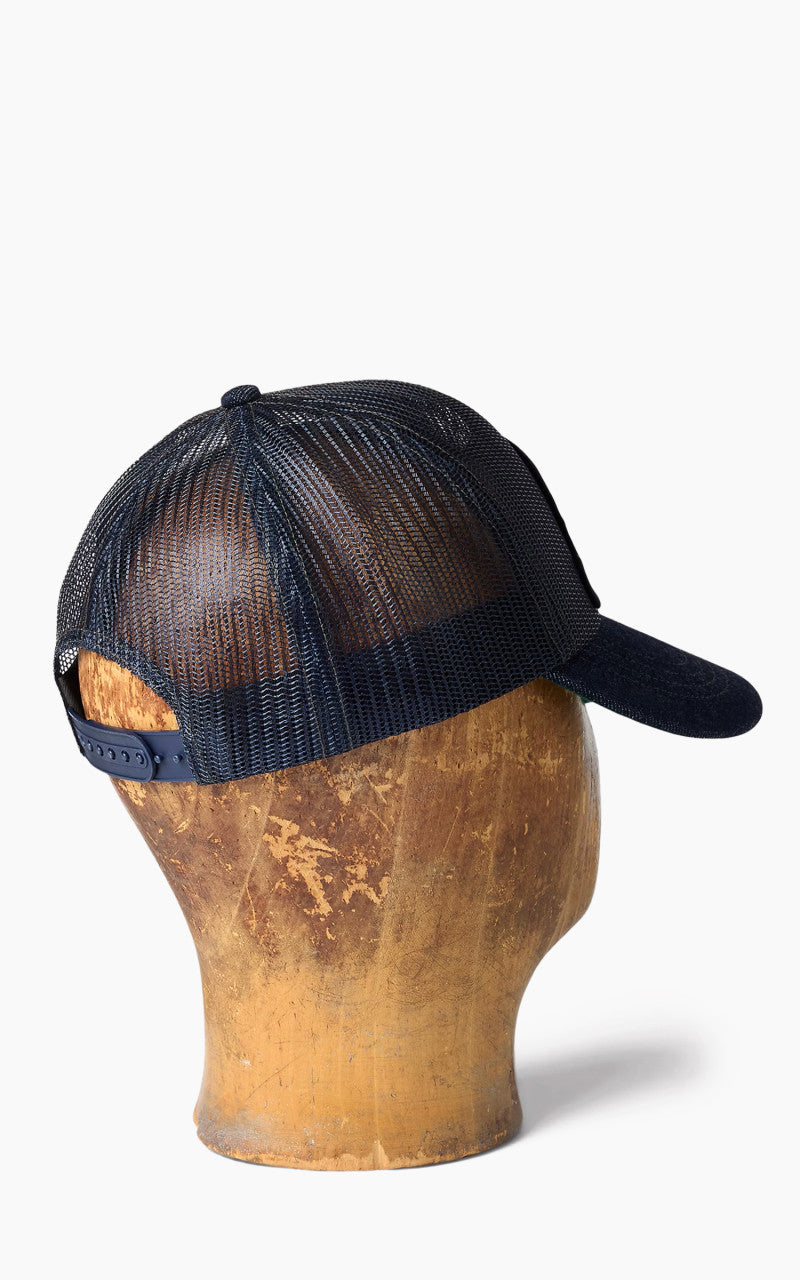 RRL Denim-Bill Mesh Trucker Cap Navy