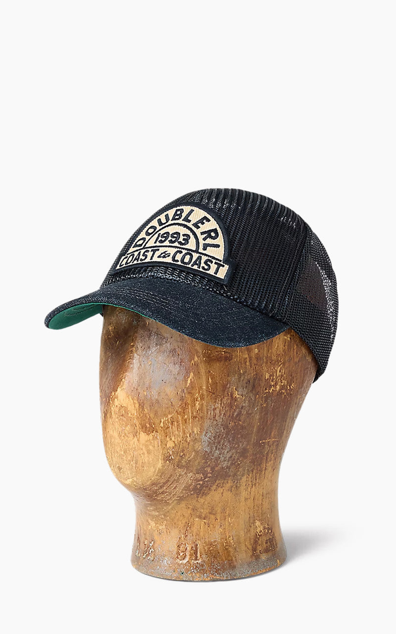 RRL Denim-Bill Mesh Trucker Cap Navy