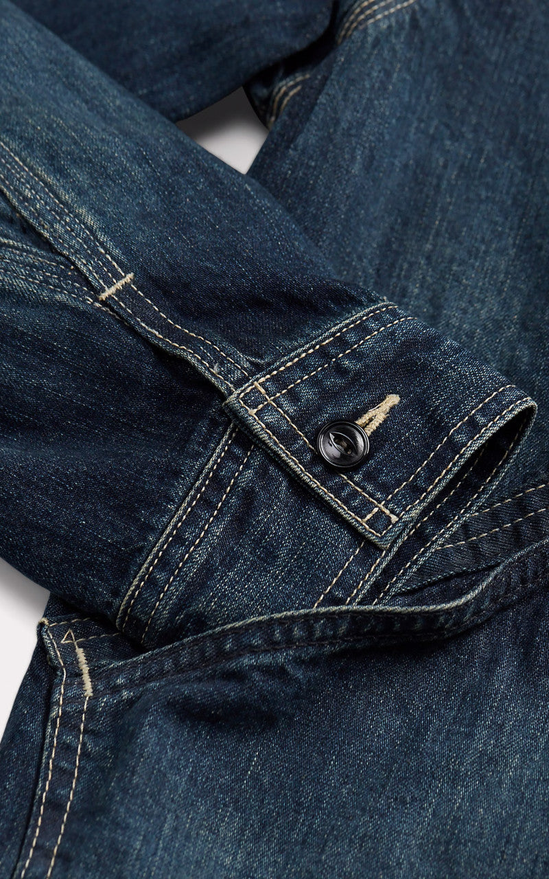 RRL Leyton Indigo Denim Jacket Leyton Wash Indigo