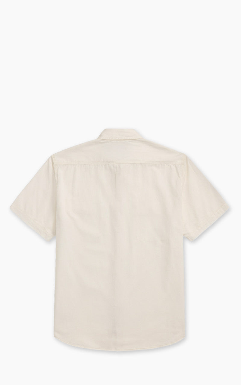 RRL Selvedge-Detailed Woven Workshirt Natural/Off White