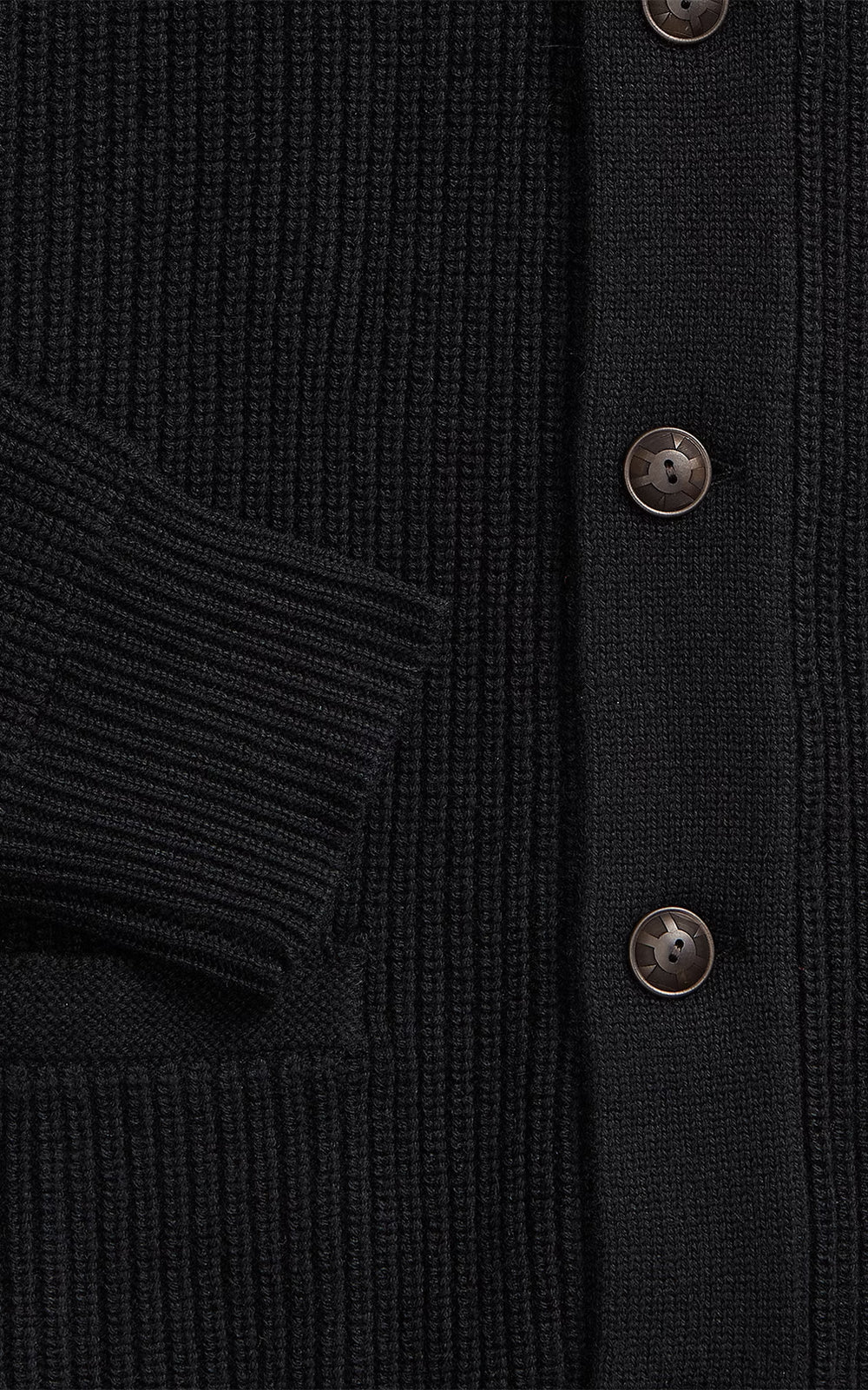 RRL Cashmere Shawl-Collar Cardigan Black