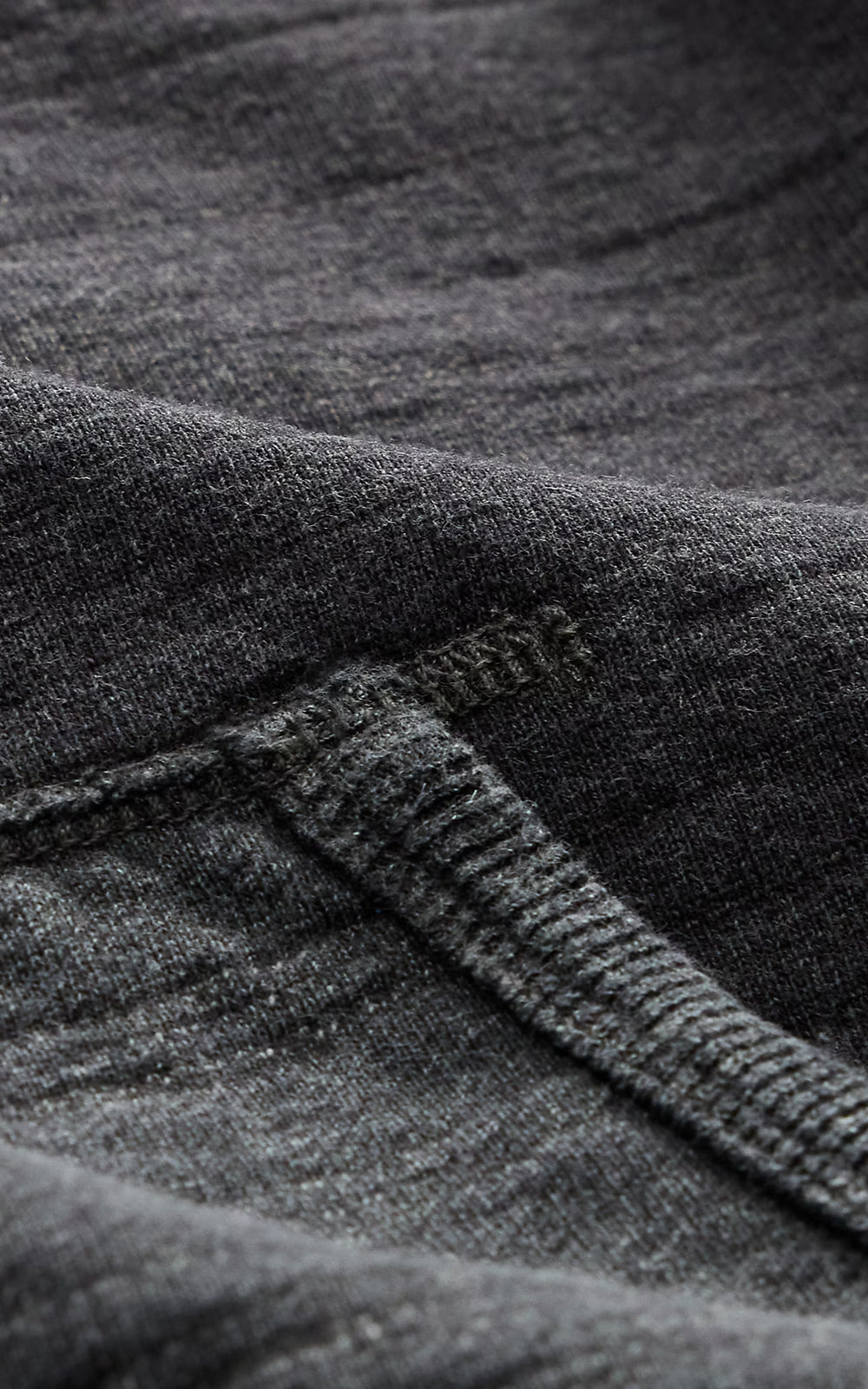 RRL French Terry Hoodie Charcoal Heather/Multi