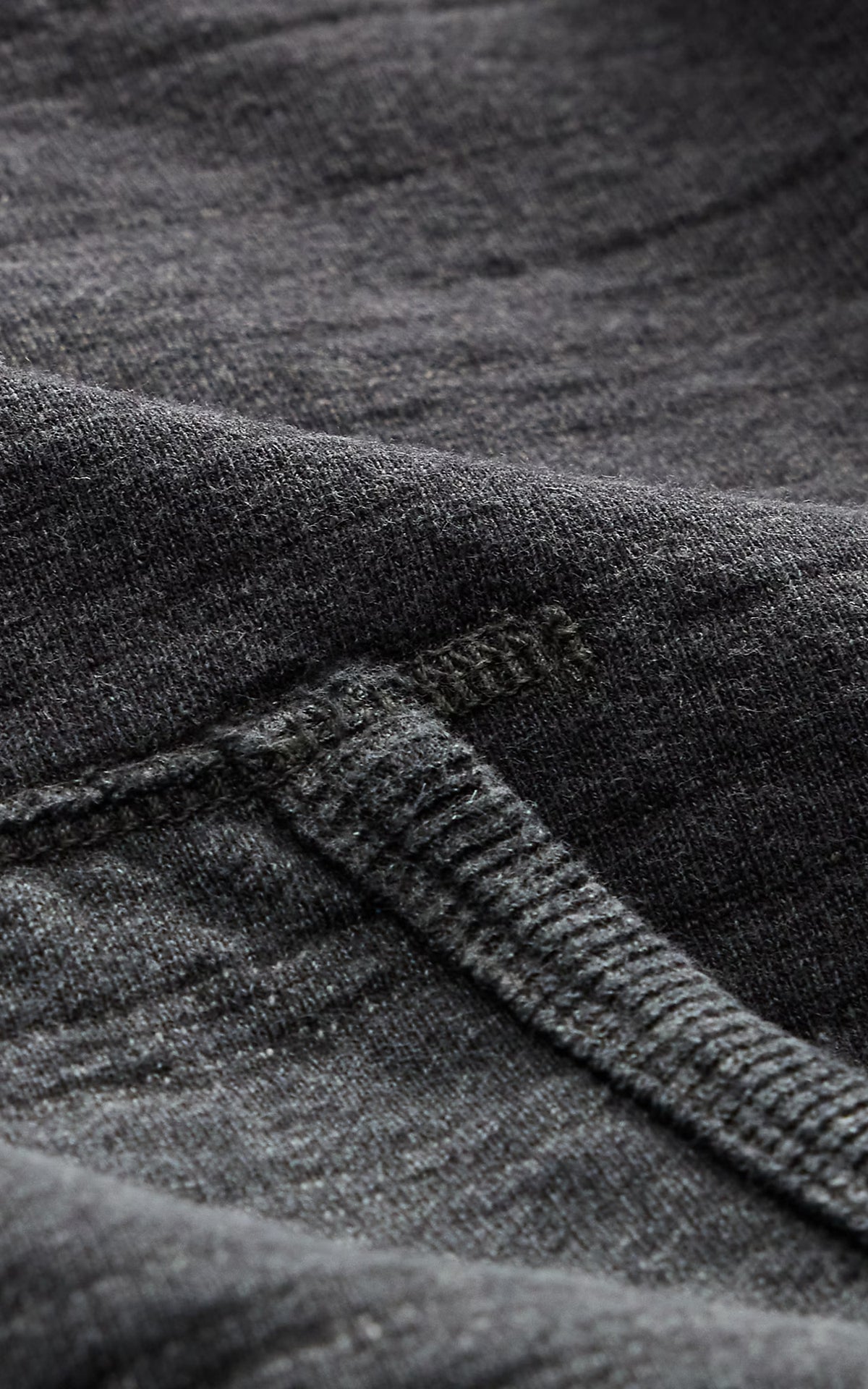 RRL French Terry Hoodie Charcoal Heather/Multi