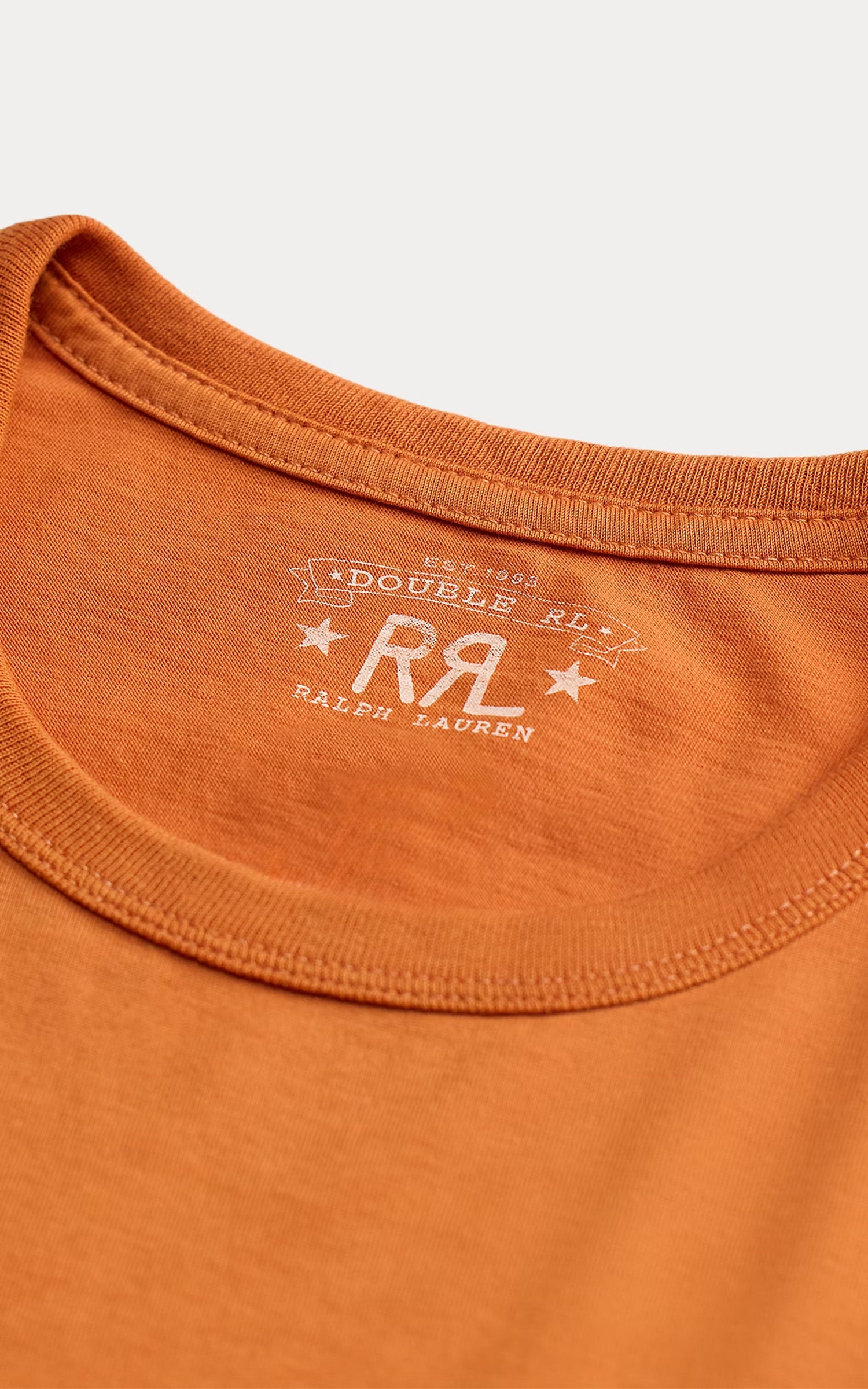RRL Garment-Dyed Crewneck T-Shirt Sweet Potato