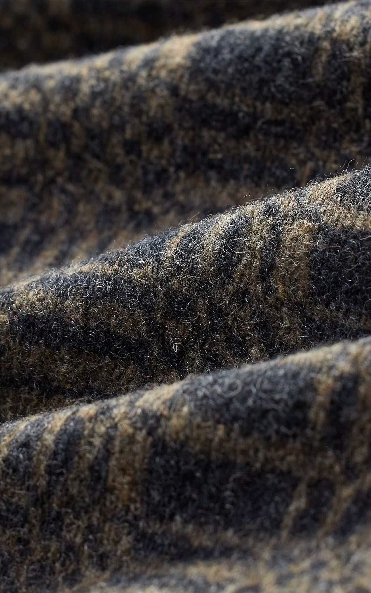 RRL Jacquard-Knit Wool-Blend Workshirt Charcoal/Multi