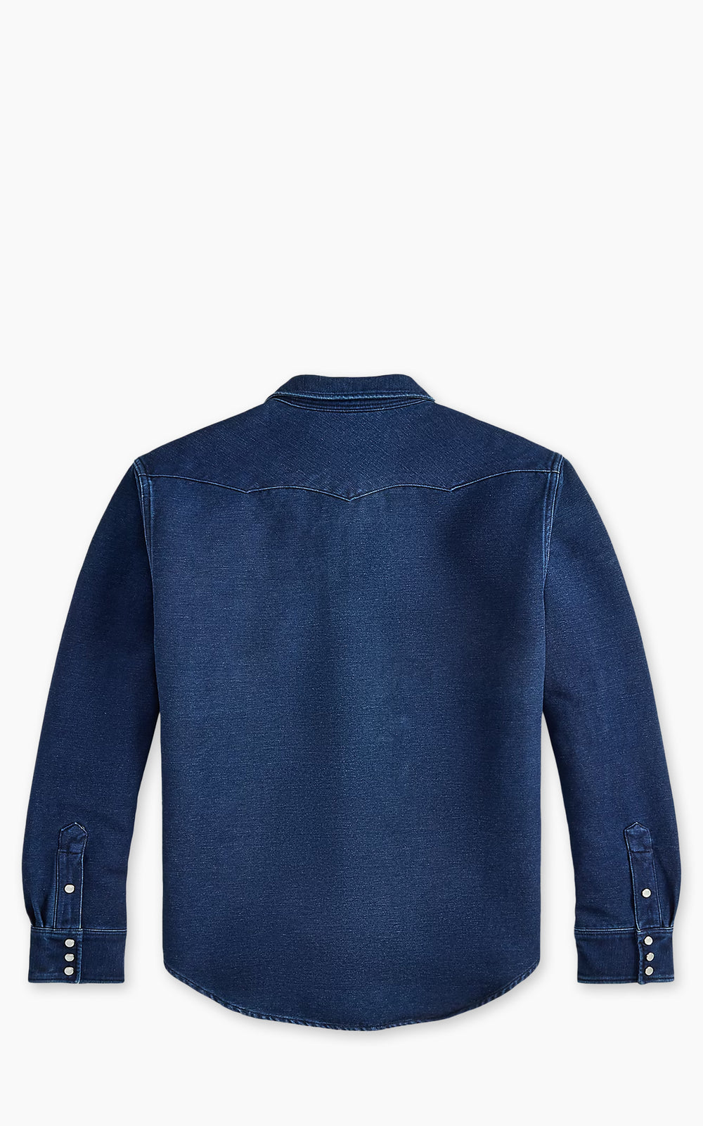 RRL Slim Fit Chamois Western Shirt Indigo