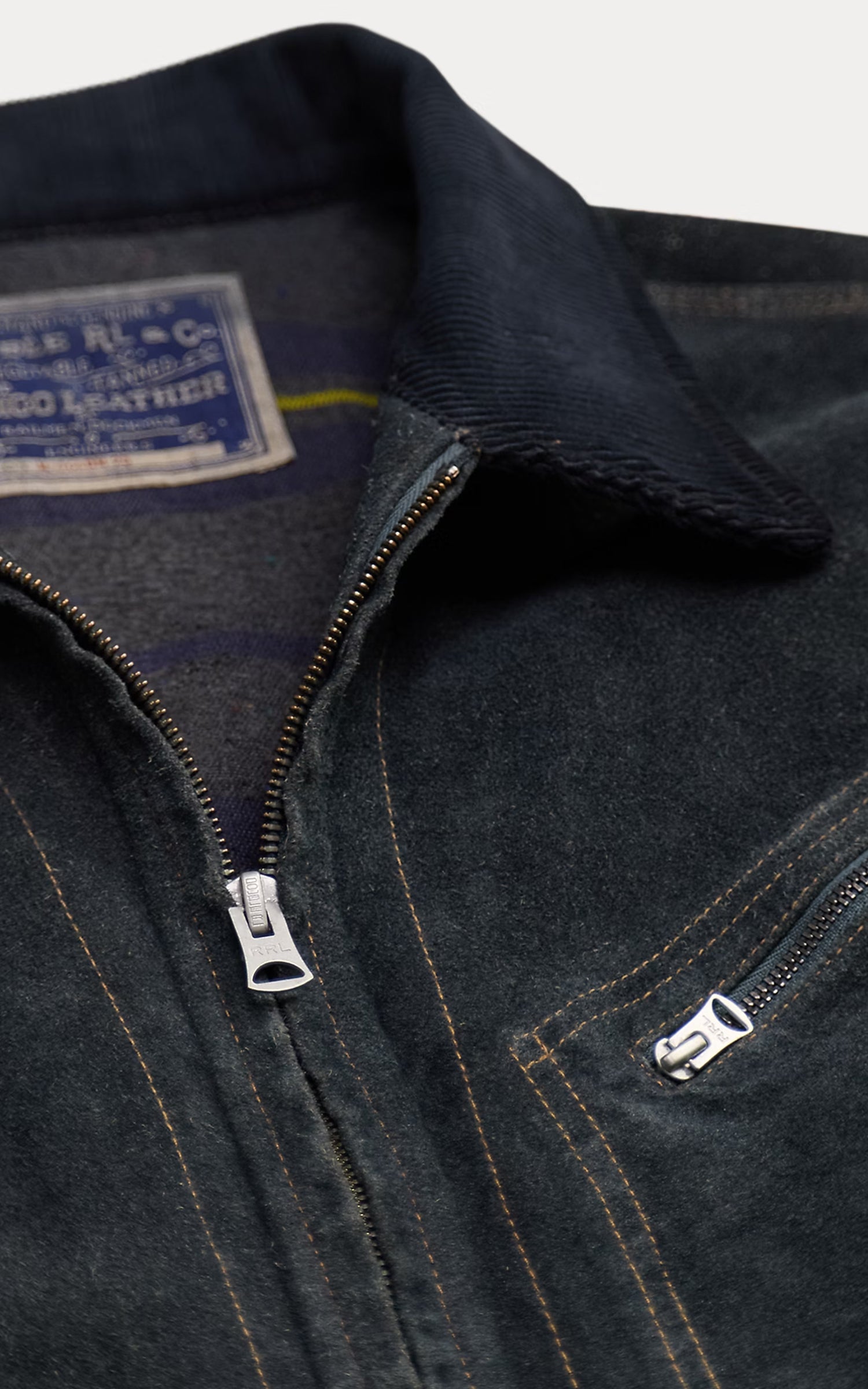 RRL Indigo Roughout Suede Jacket Vintage Indigo
