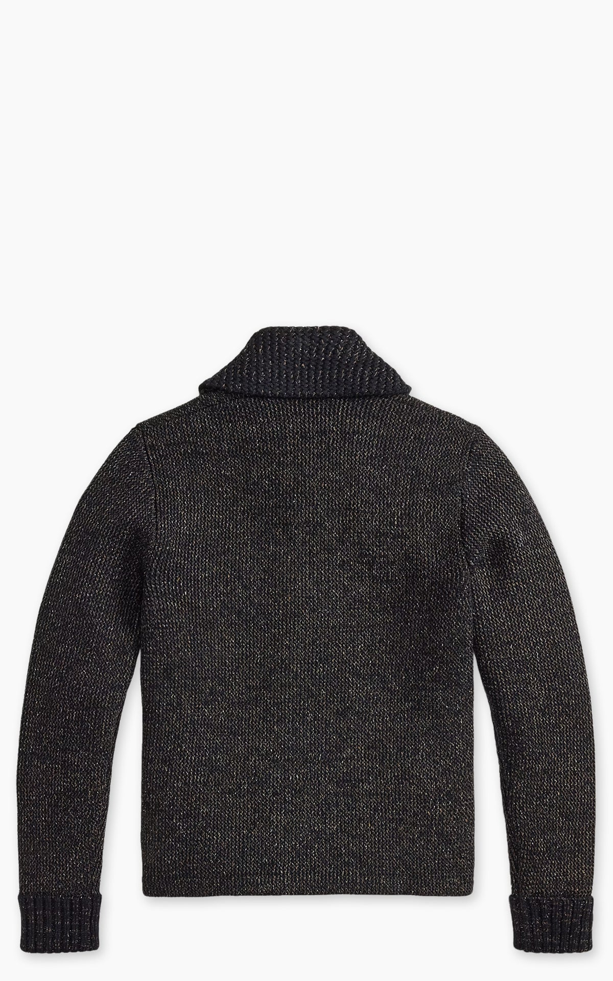 RRL Jacquard-Knit Shawl-Collar Cardigan Navy/Black Multi
