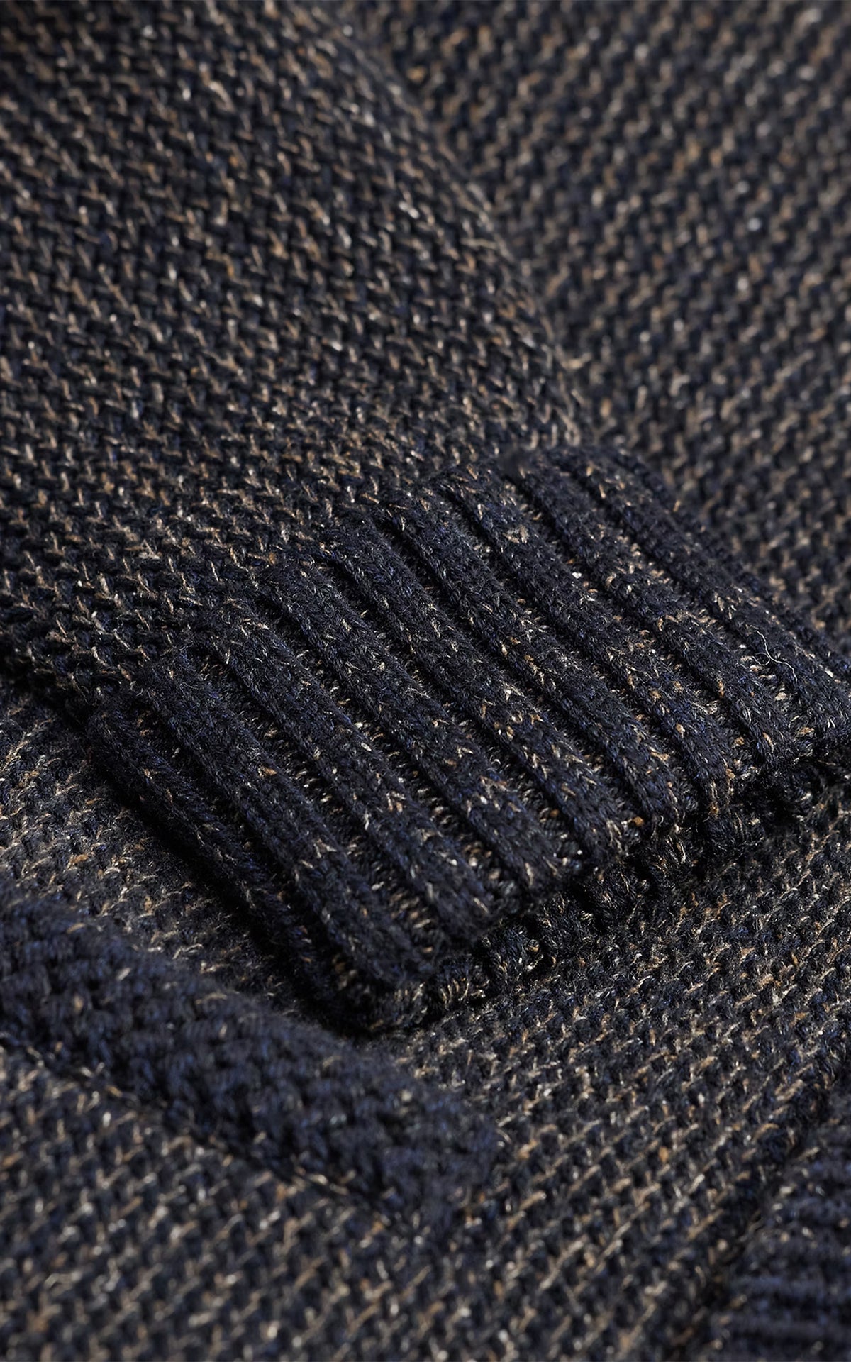 RRL Jacquard-Knit Shawl-Collar Cardigan Navy/Black Multi