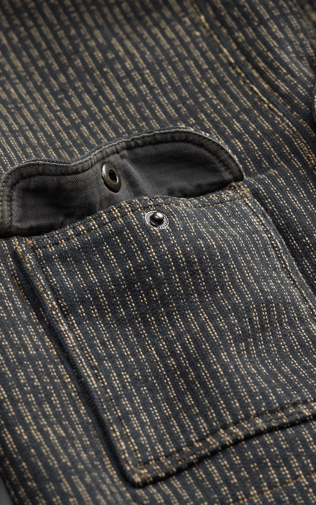 RRL Fleece Work Jacket Charcoal/Multi