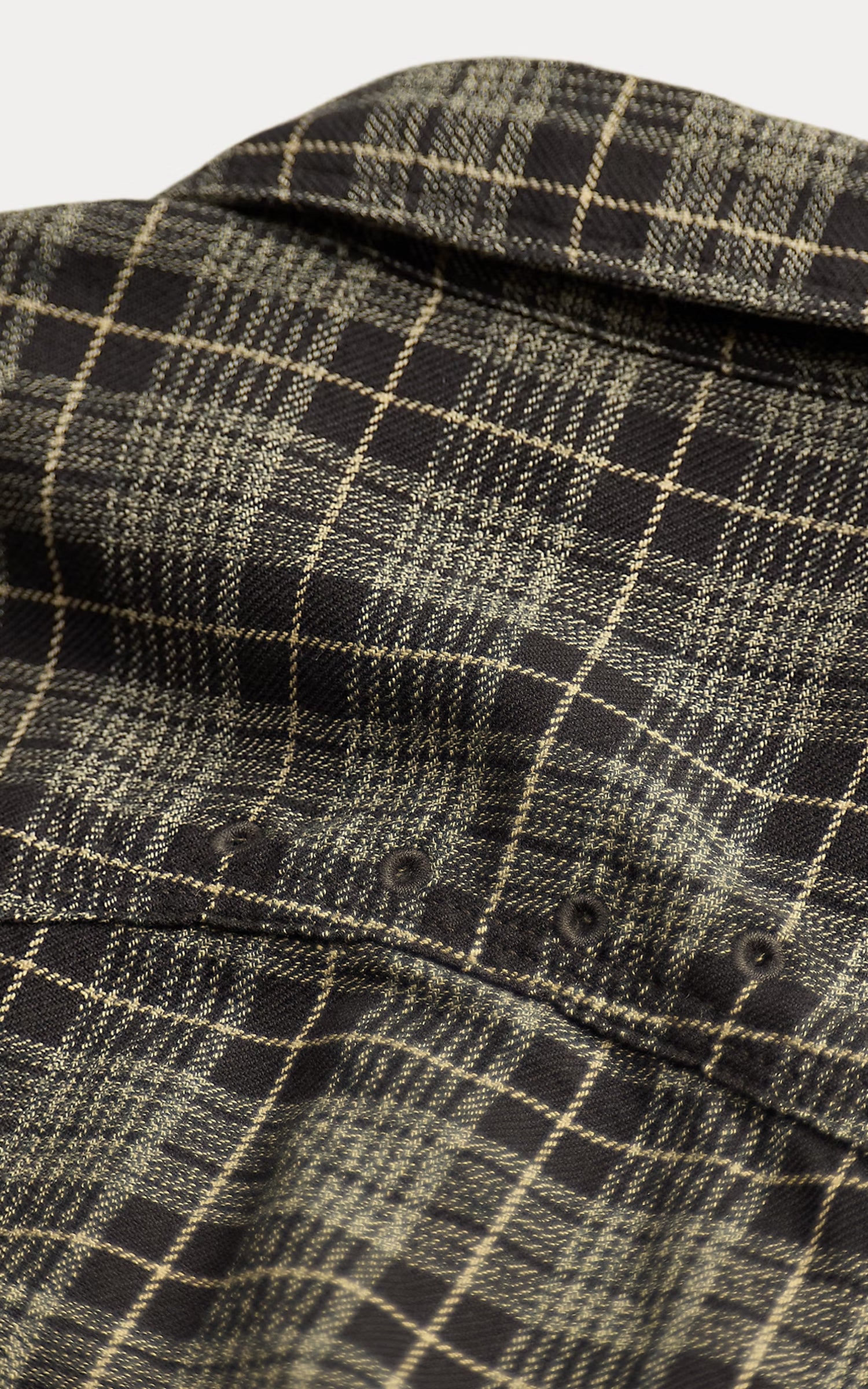 RRL Plaid Twill Workshirt Grey/White