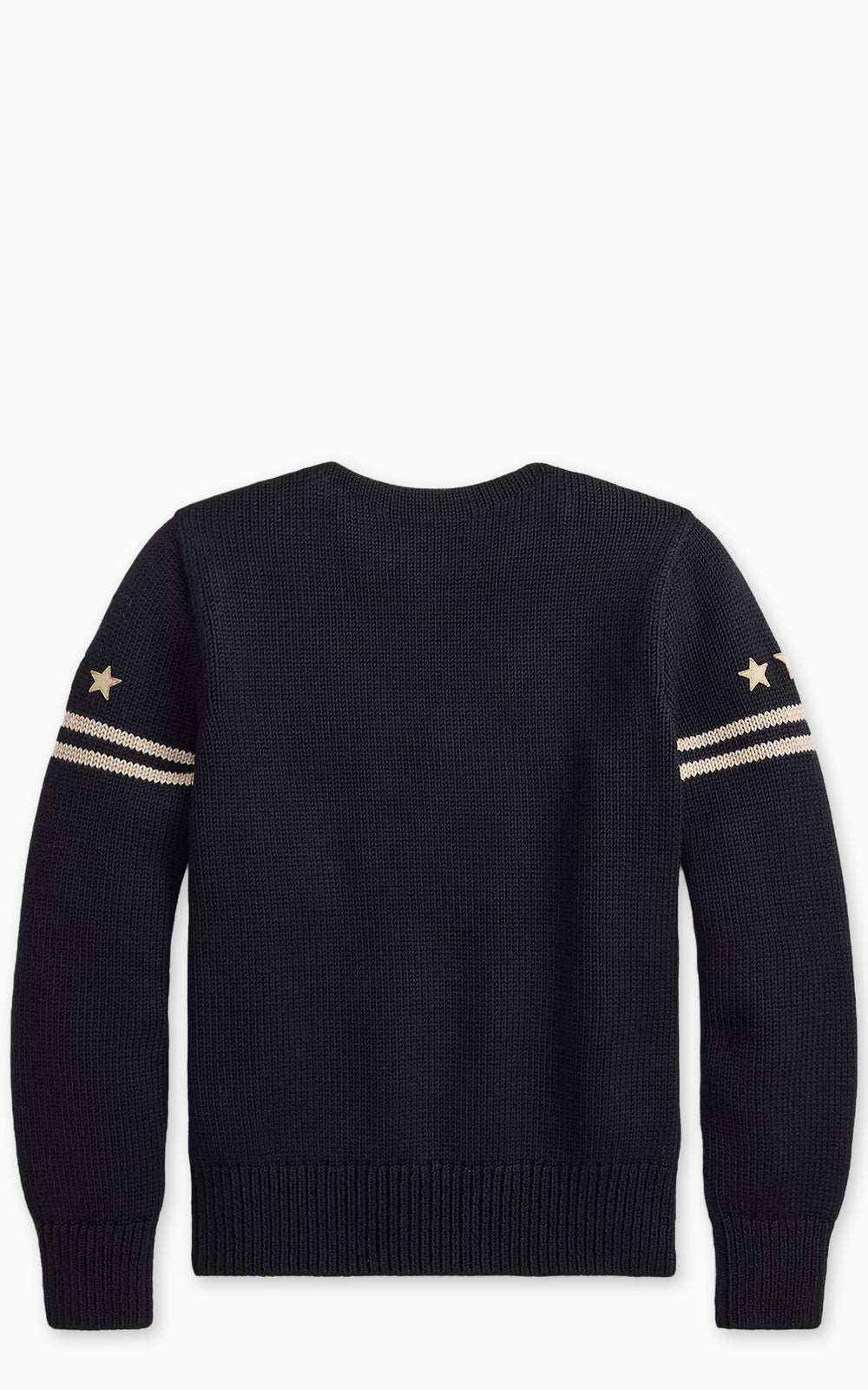 RRL Skull-Patch Wool Jumper Dark Navy