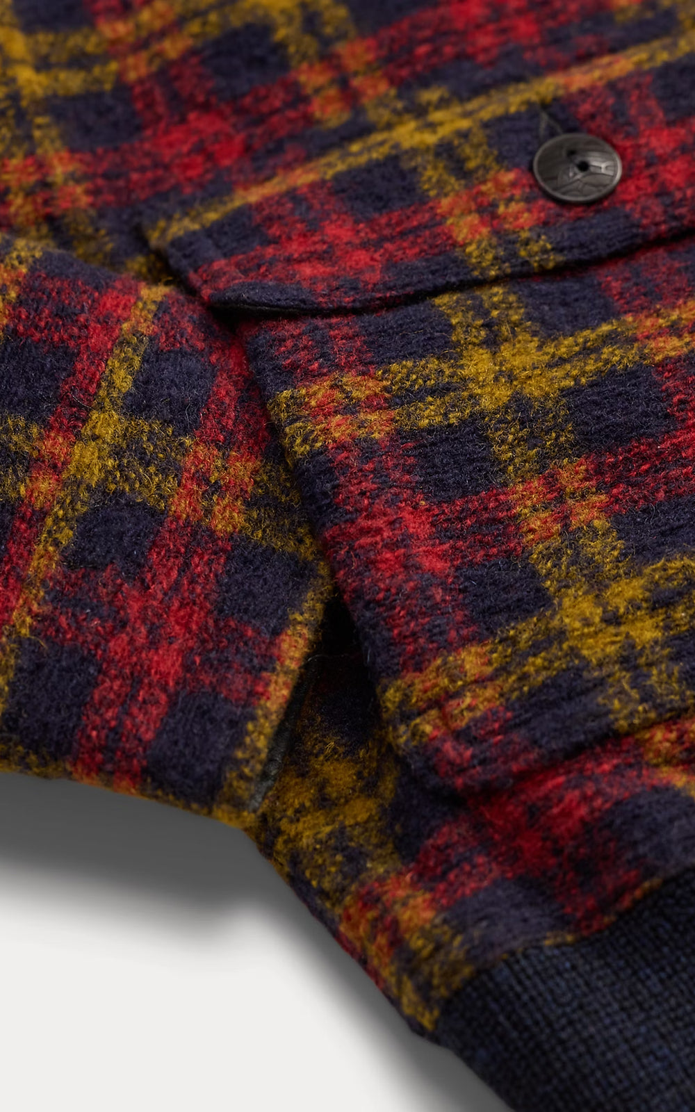 RRL Wool-Blend Flight Jacket Red/Multi