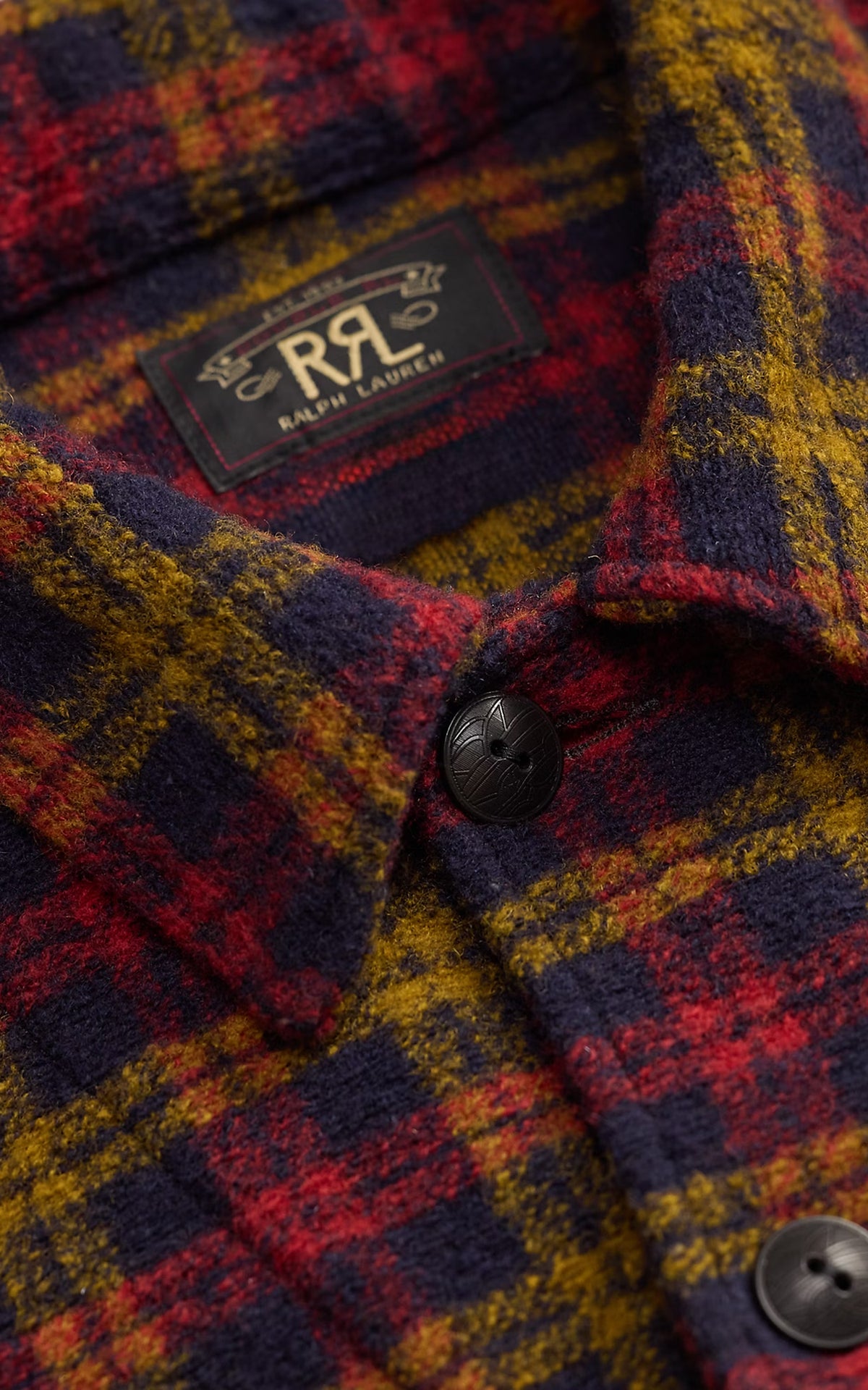 RRL Wool-Blend Flight Jacket Red/Multi